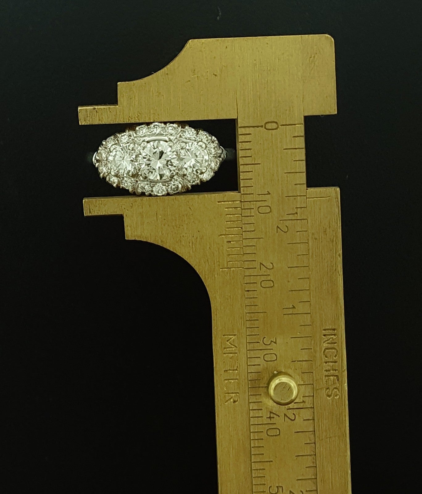 1.75ct Old Mine Cut Diamond Art Deco Ring — GIA Certified, Platinum