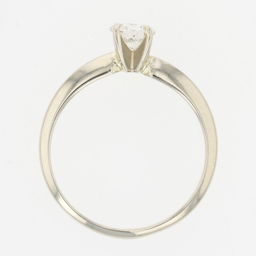 0.71ct Round Brilliant Champagne Diamond Vintage Ring — GIA Certified, Platinum