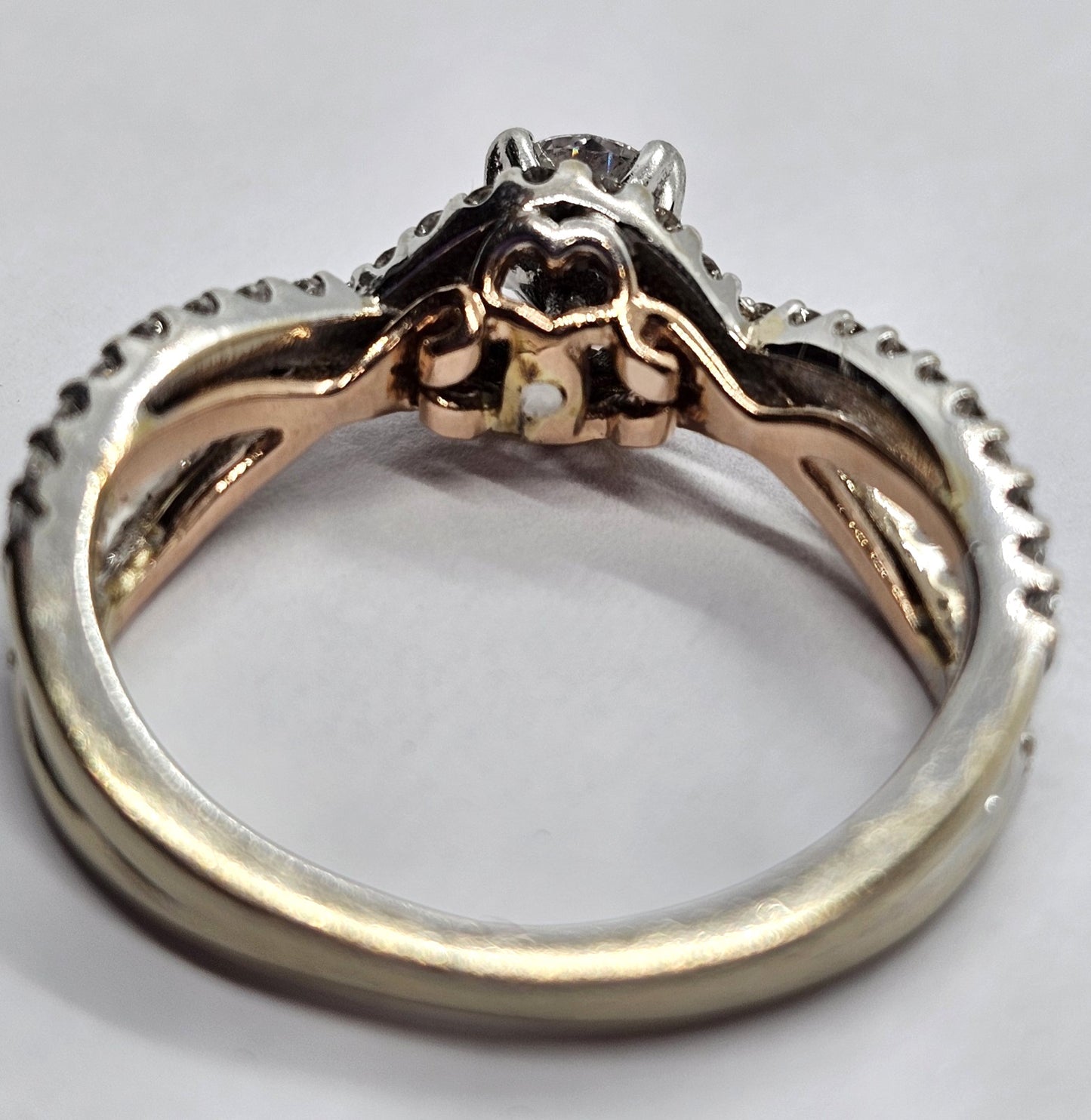 0.86ct Round Brilliant Hearts & Arrows Diamond Ring — GIA Certified, 14k Gold