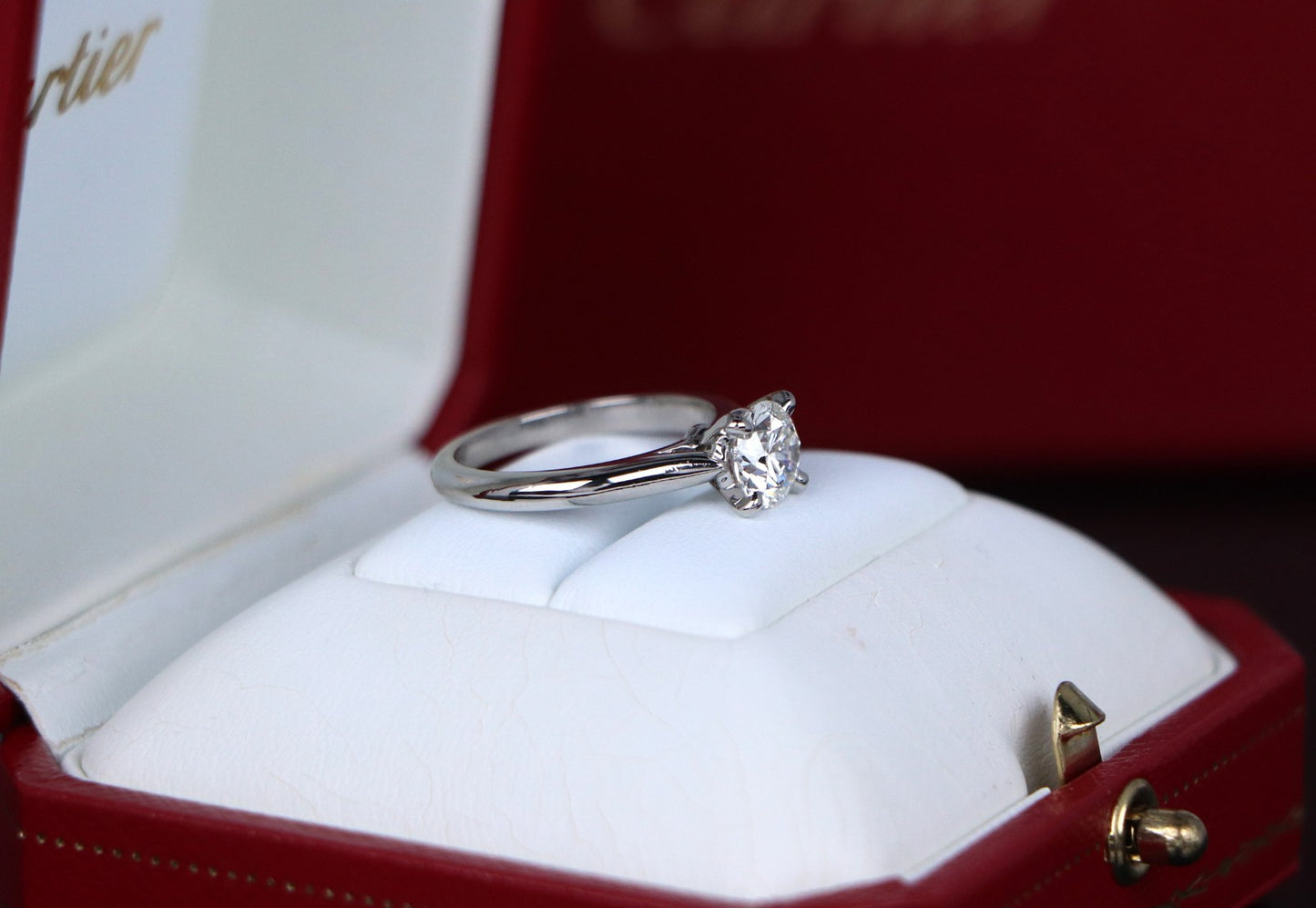 1.09ct Round Brilliant Diamond Solitaire Ring — GIA Certified, Platinum
