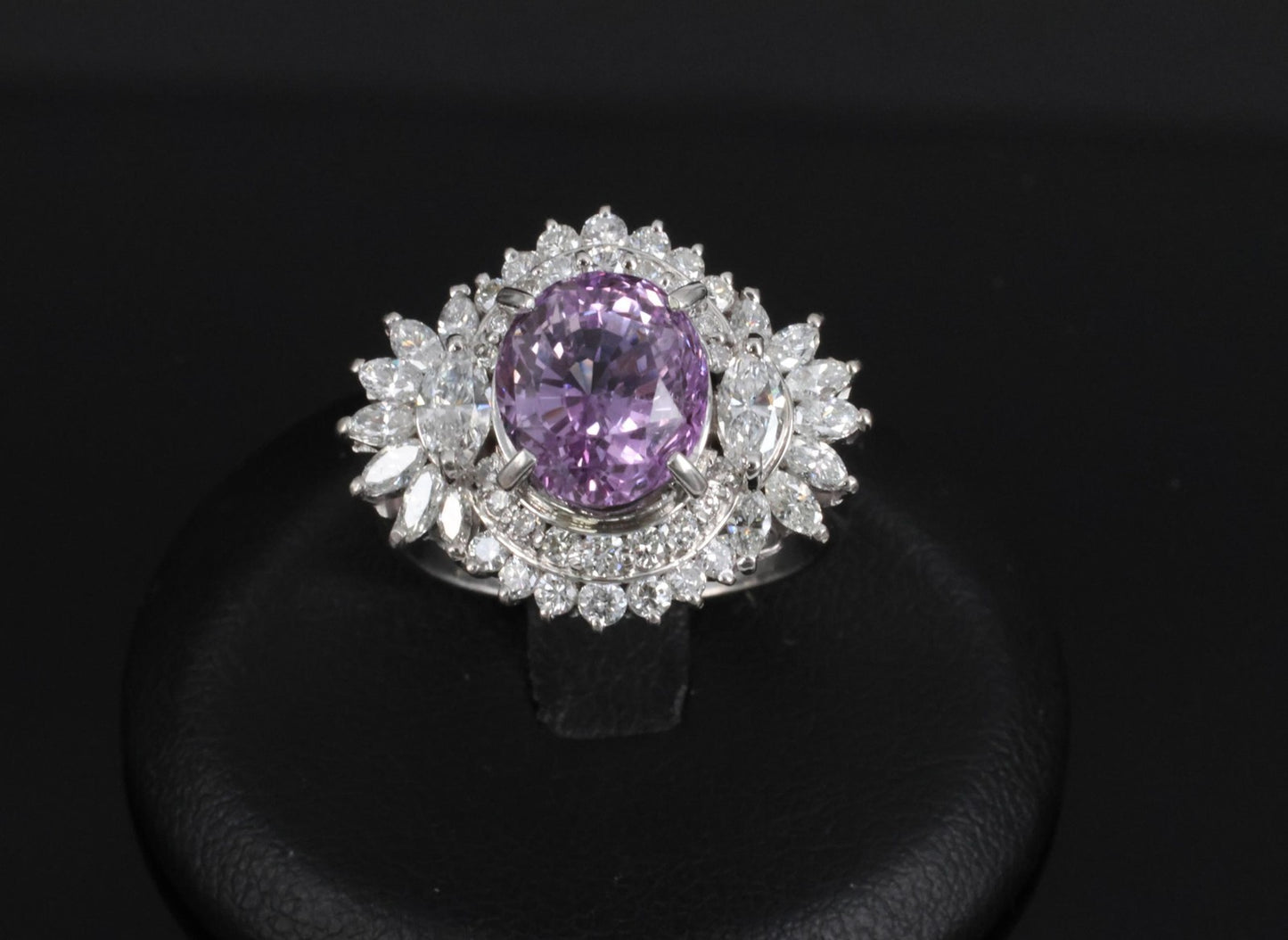 5.26ct Oval Sapphire & 1.43ct Diamond Cocktail Ring — GIA Certified, Platinum