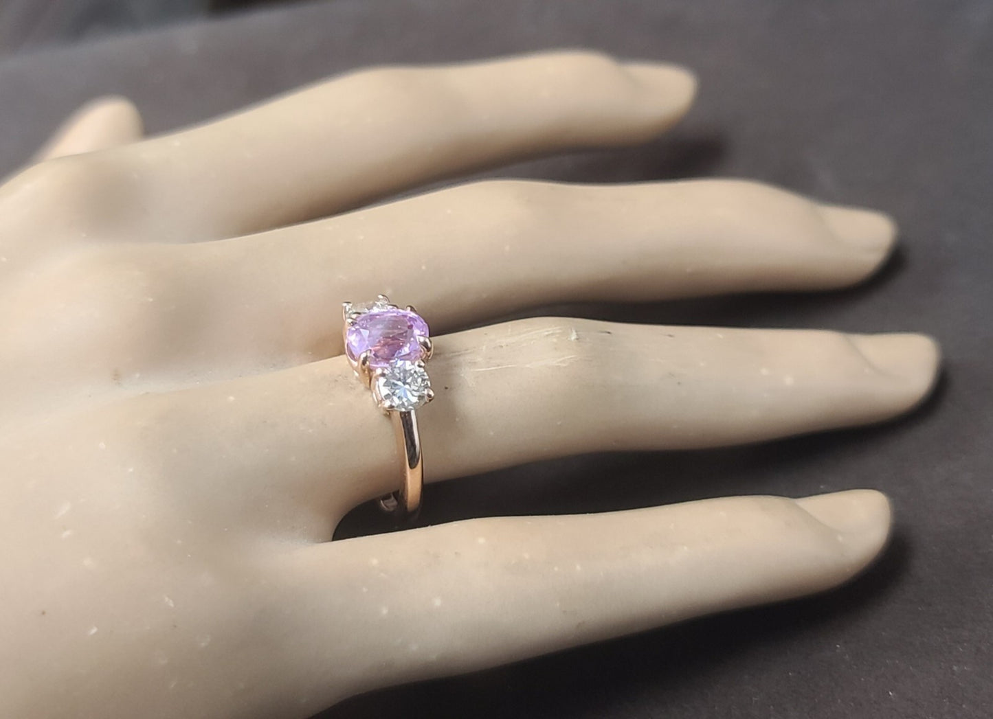 2.02ct Oval Pink Sapphire & 1.00ct Diamond Ring — GIA Certified, Platinum