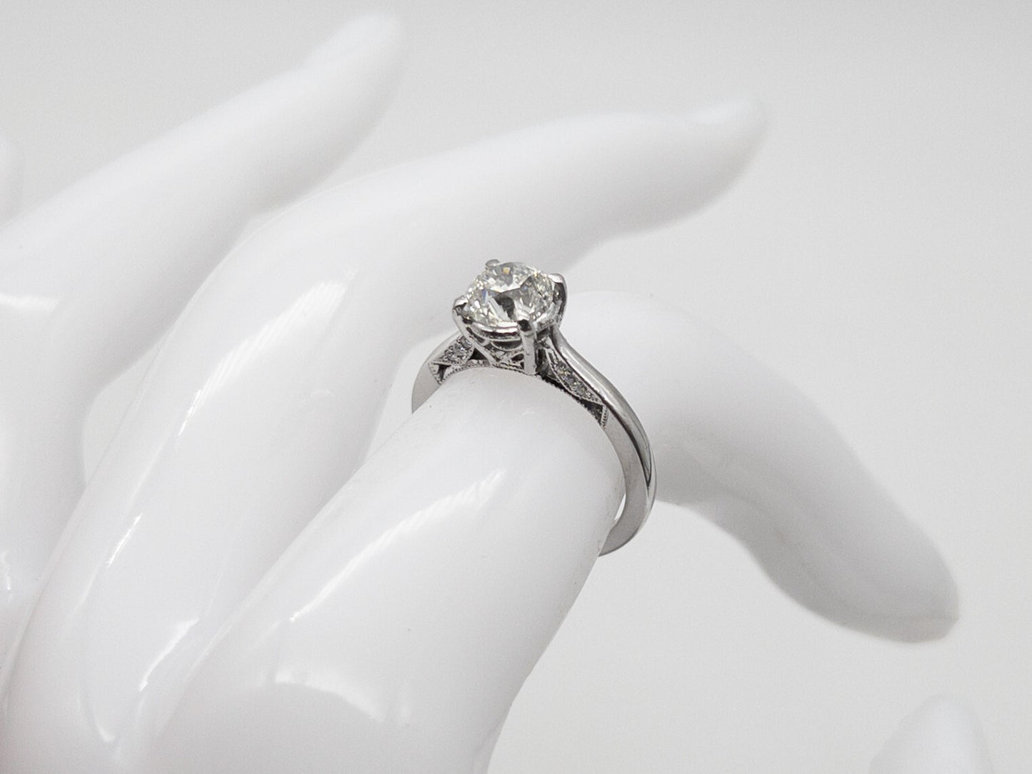 1.25ct Old European Cut Diamond Engagement Ring — GIA Certified, Platinum