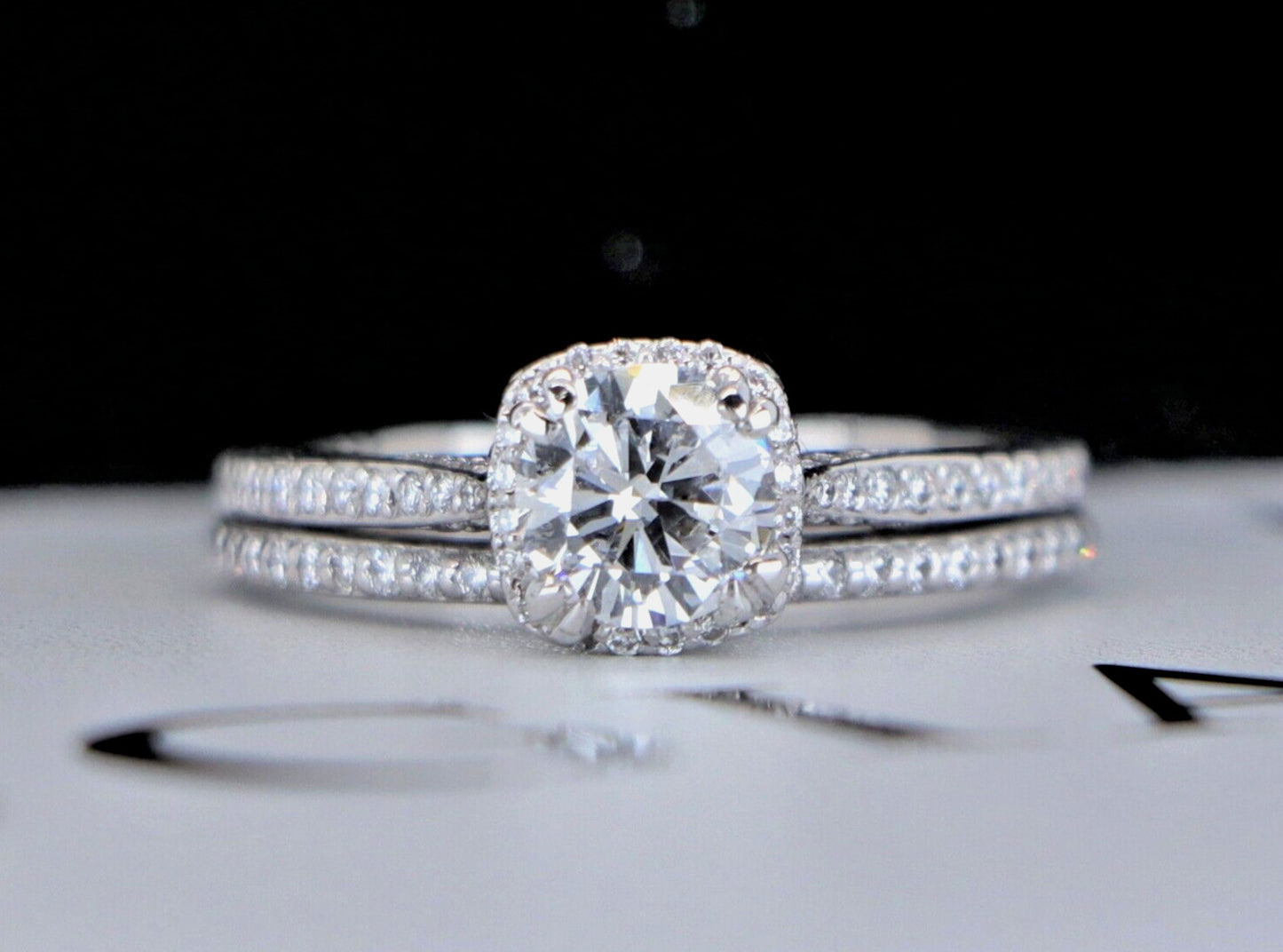 0.90ct Round Brilliant Diamond Engagement Ring — GIA Certified, 18k White Gold