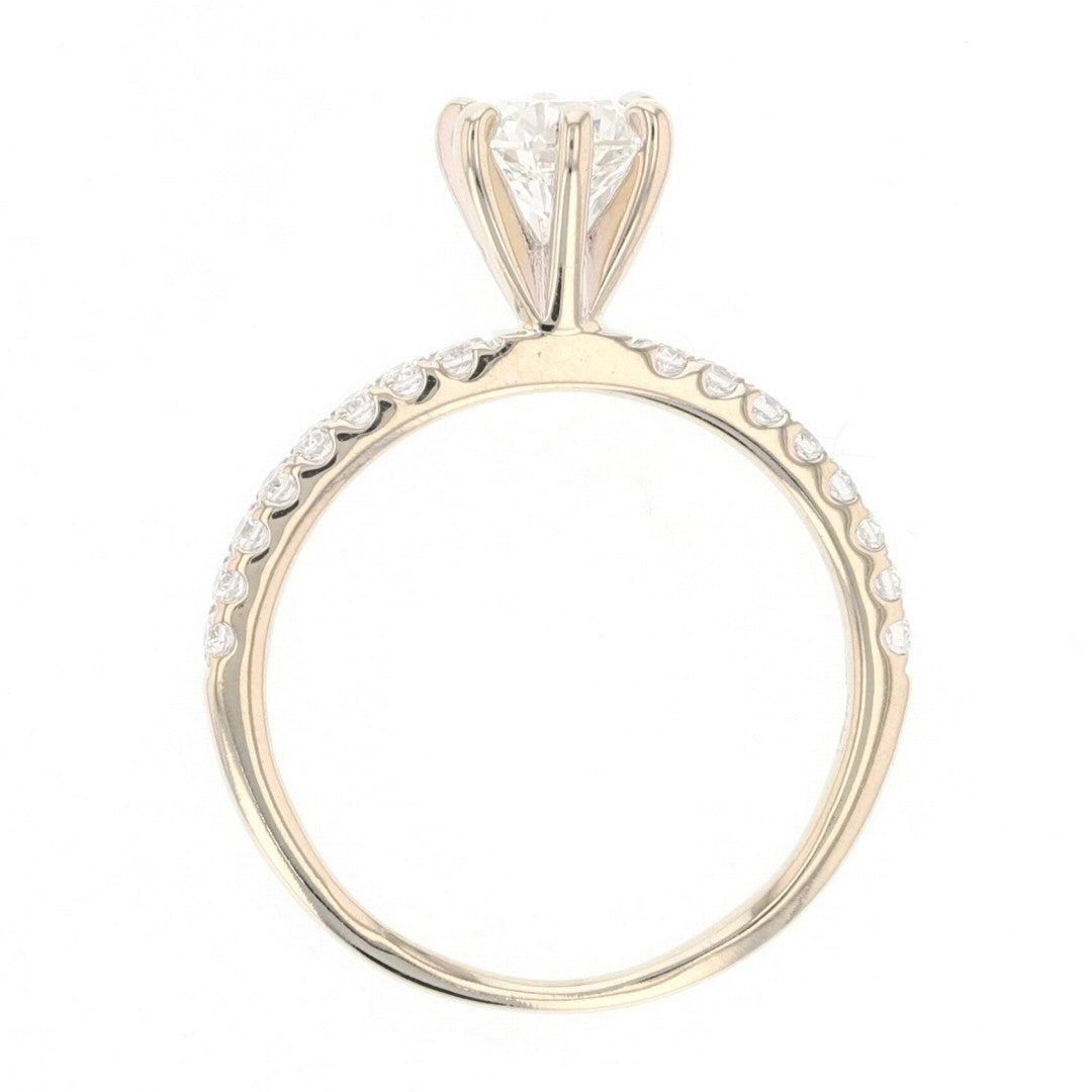 0.73ct Round Brilliant Diamond Solitaire Engagement Ring — GIA Certified, 14k White Gold