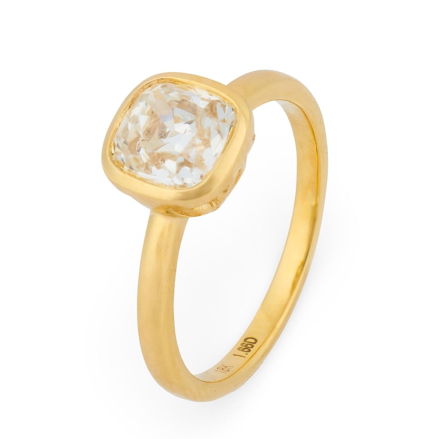 1.66ct Old European Cut Diamond Art Deco Ring — GIA Certified, Platinum