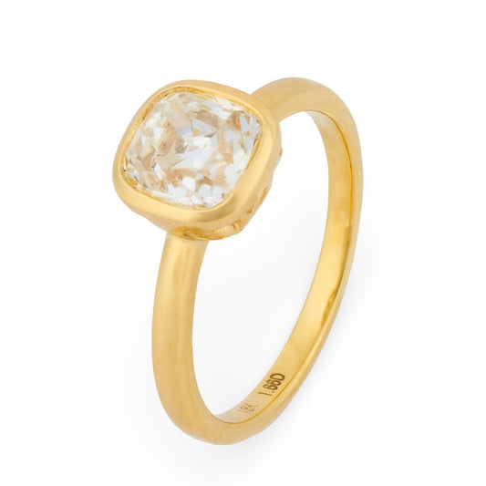 1.66ct Old European Cut Diamond Art Deco Ring — GIA Certified, Platinum