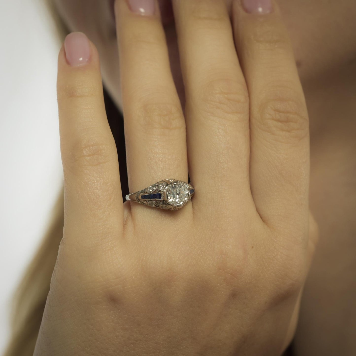 0.98ct Marquise Diamond Engagement Ring — GIA Certified, Platinum