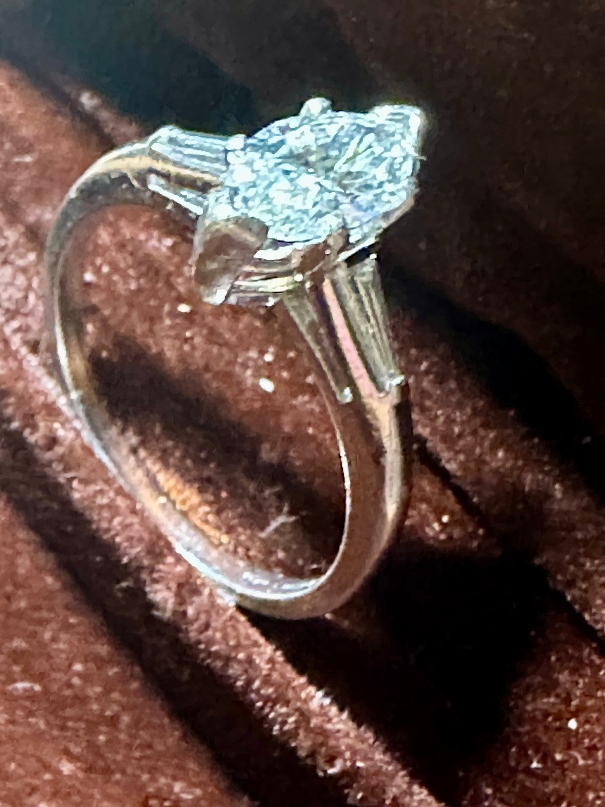 0.84ct Marquise Diamond 3-Stone Ring — GIA Certified, Platinum