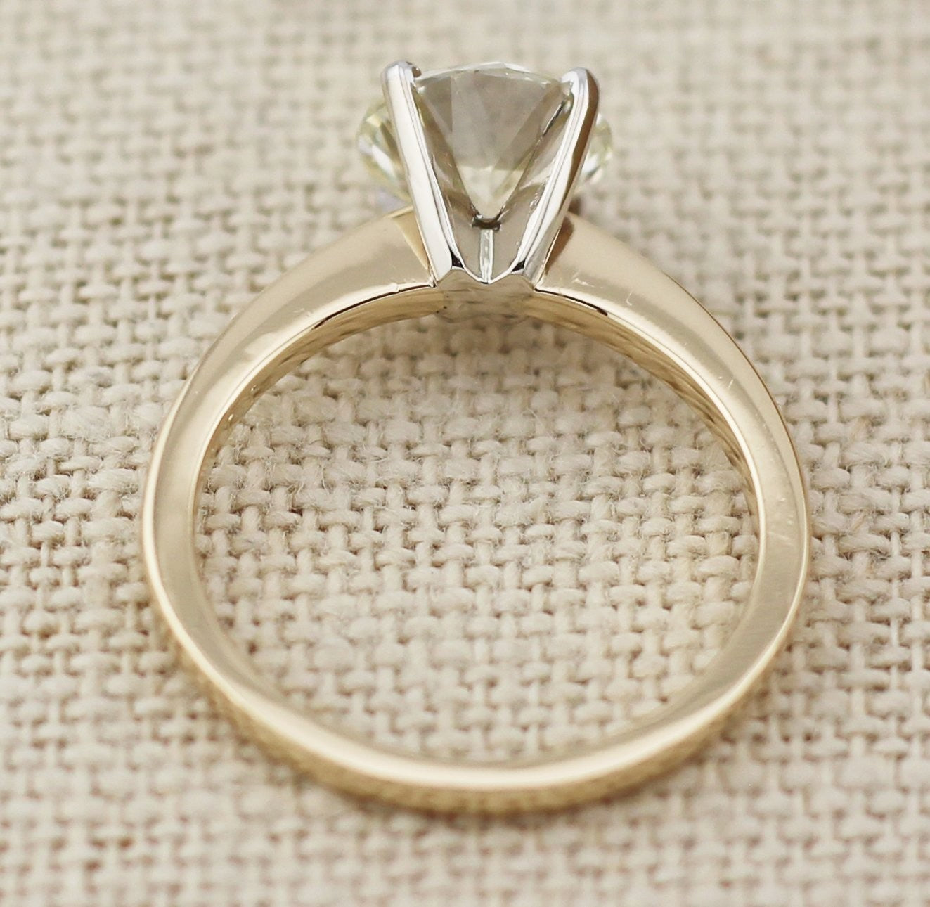 1.71ct Princess Diamond Milgrain Engagement Ring — GIA Certified, 14k White Gold