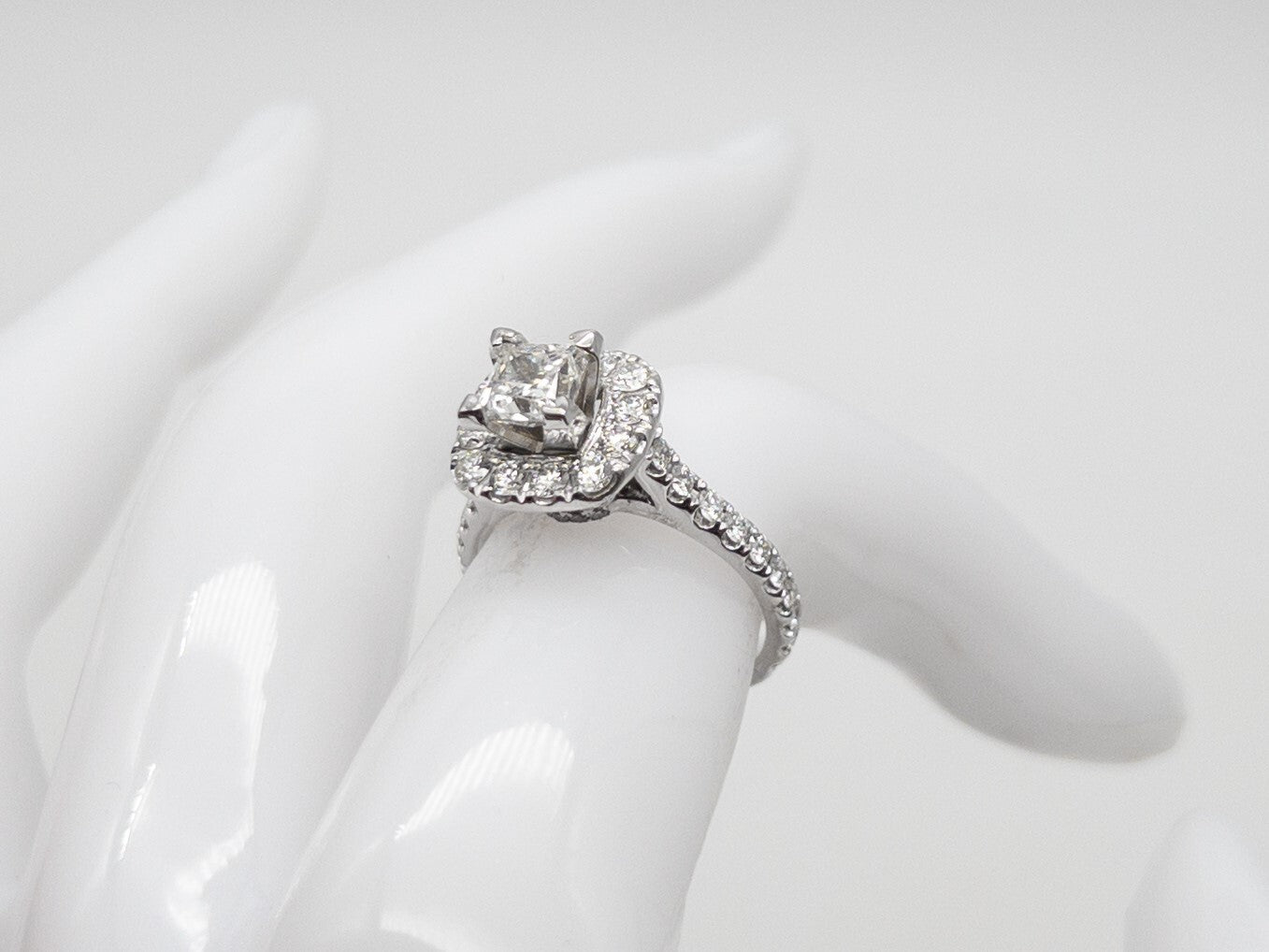 1.43ct Old European Cut Diamond Art Deco Ring — GIA Certified, Platinum with Sapphires