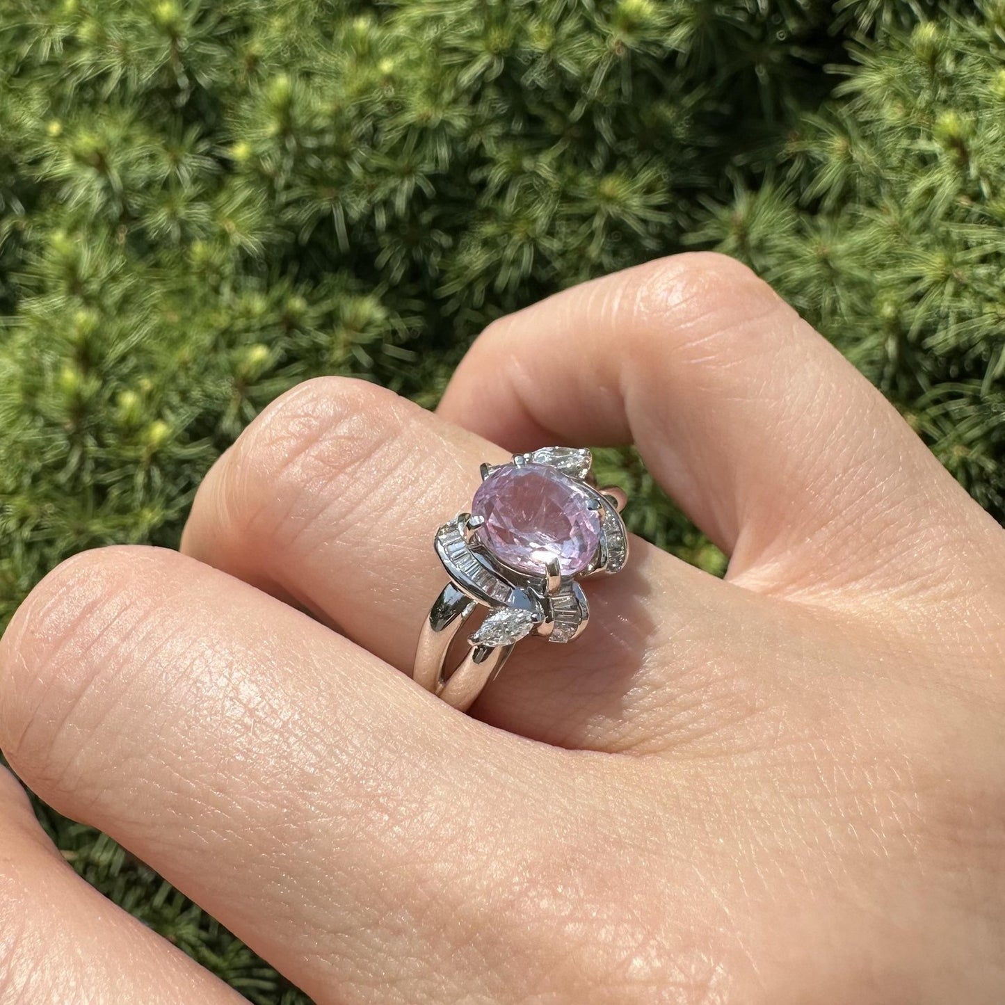 2.01ct Oval Ruby & Diamond Ring — GIA Certified, Platinum