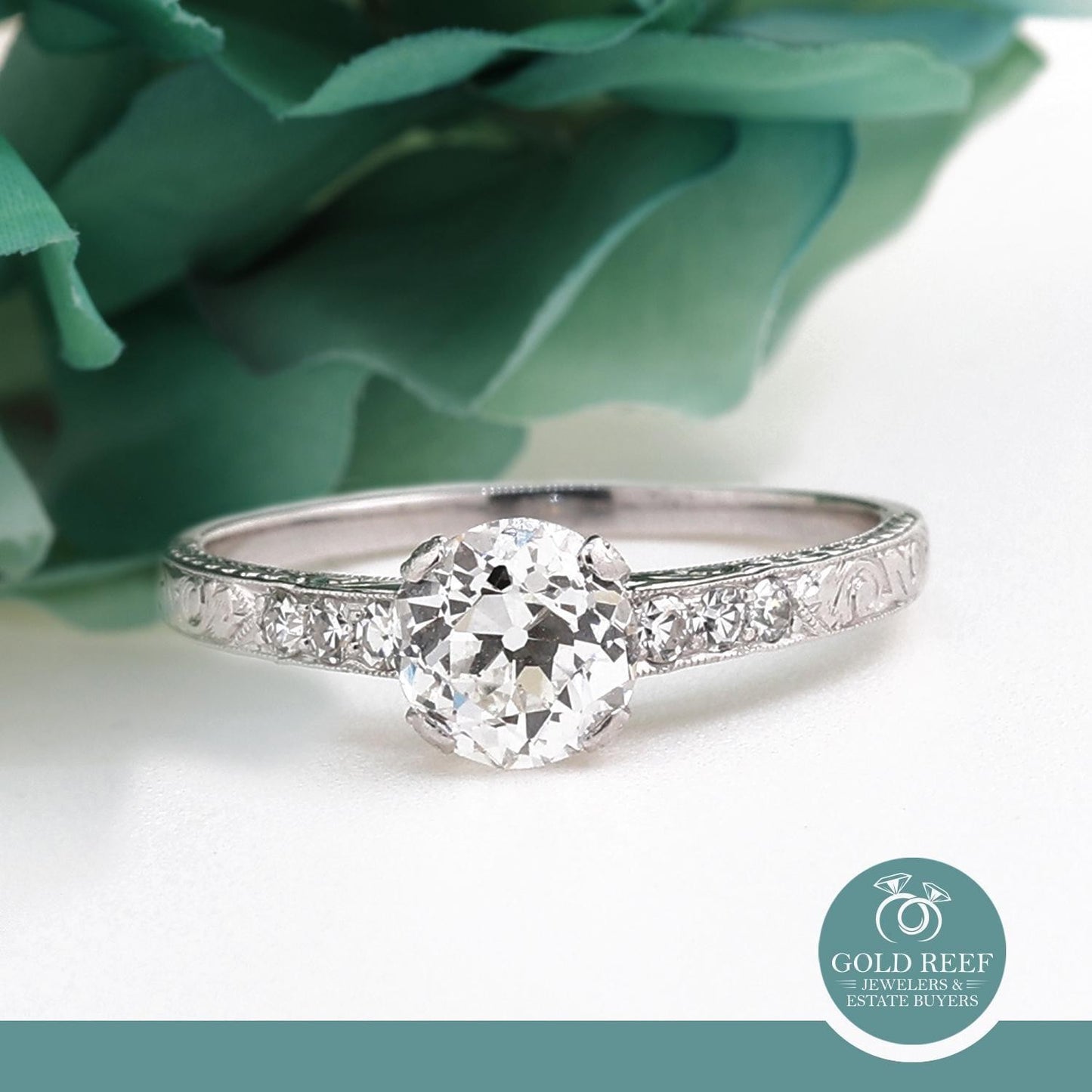 0.98ct Marquise Diamond Engagement Ring — GIA Certified, Platinum