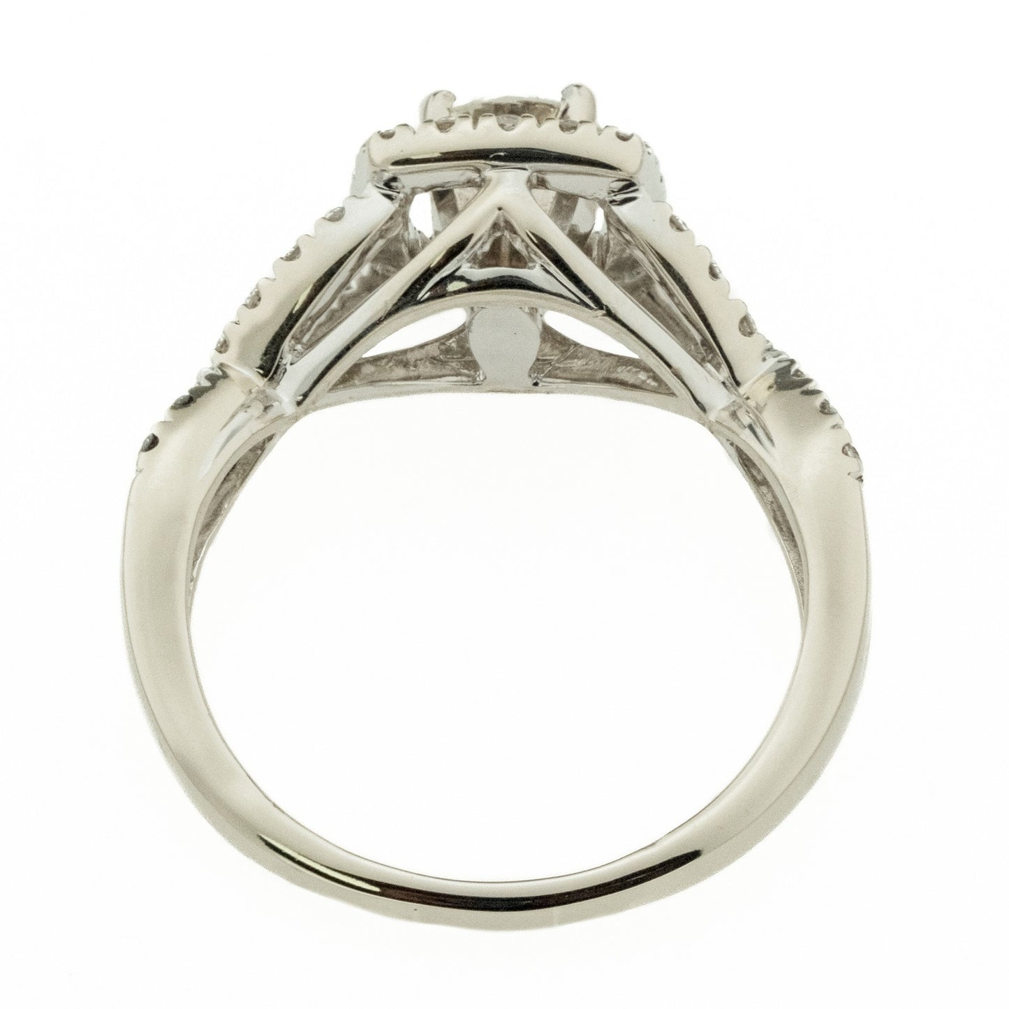 0.55ct Round Brilliant Diamond Engagement Ring — GIA Certified, 14k White Gold