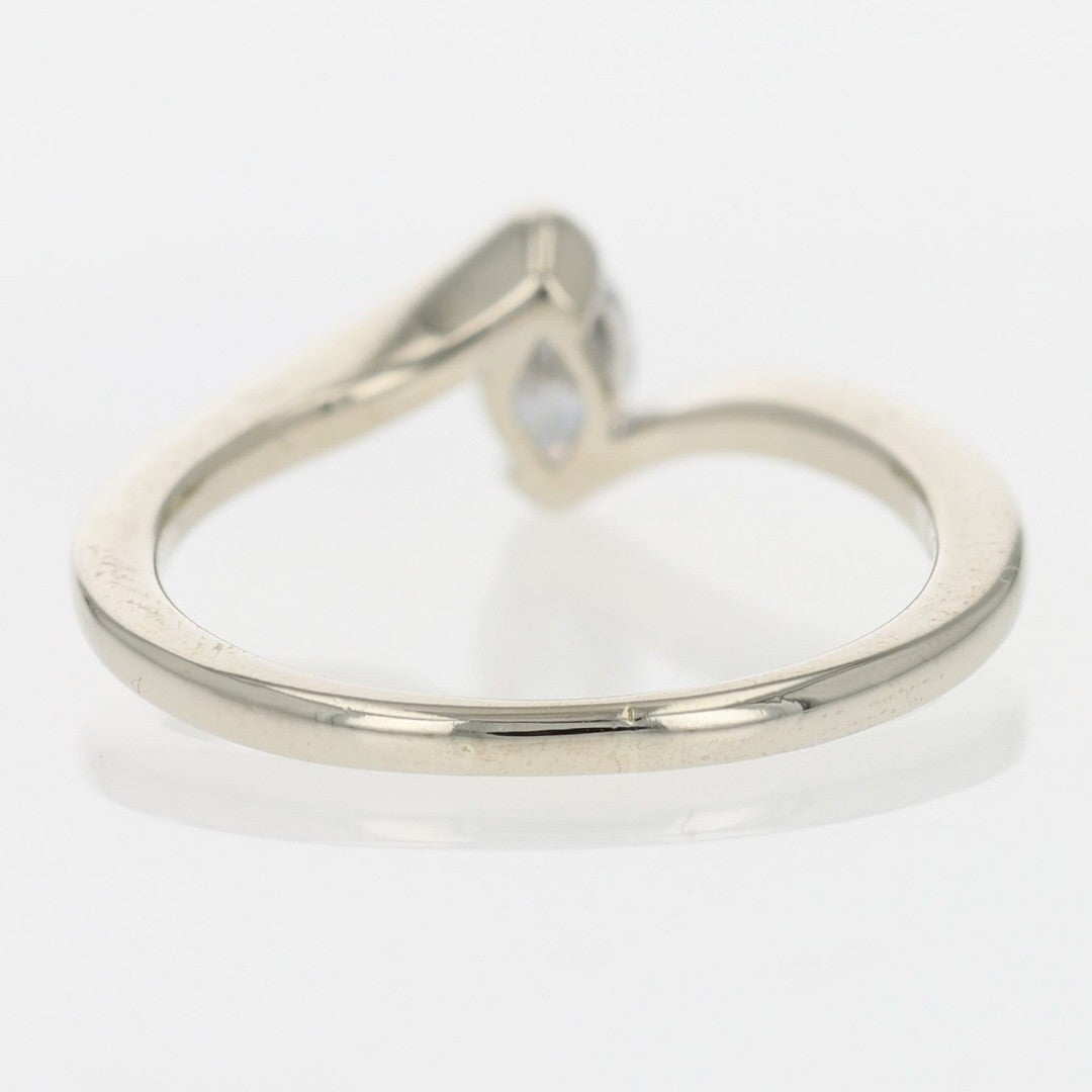 0.46ct Marquise Diamond Solitaire Ring — GIA Certified, 14k White Gold