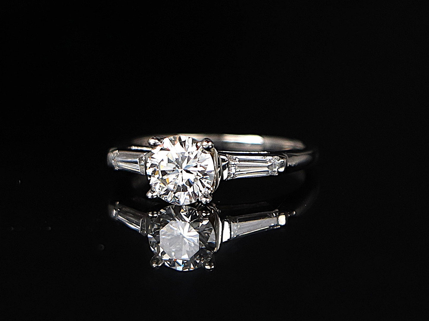 0.99ct Round Brilliant Diamond Engagement Ring — GIA Certified, Platinum