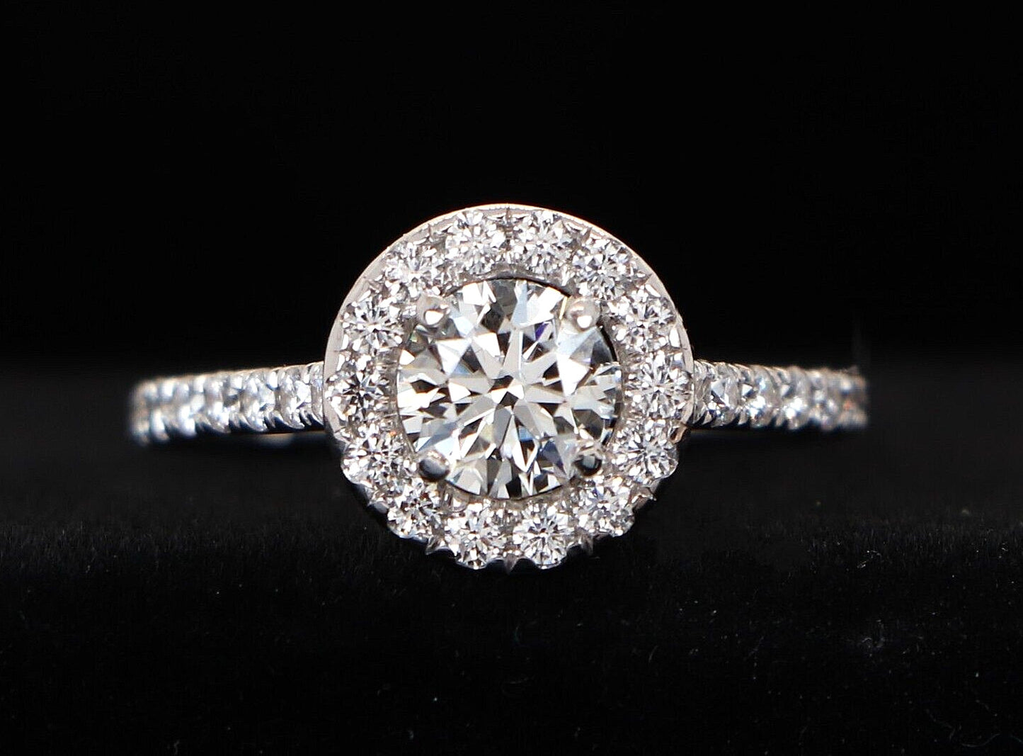 0.65ct Round Brilliant Diamond Engagement Ring — GIA Certified, 18k White Gold