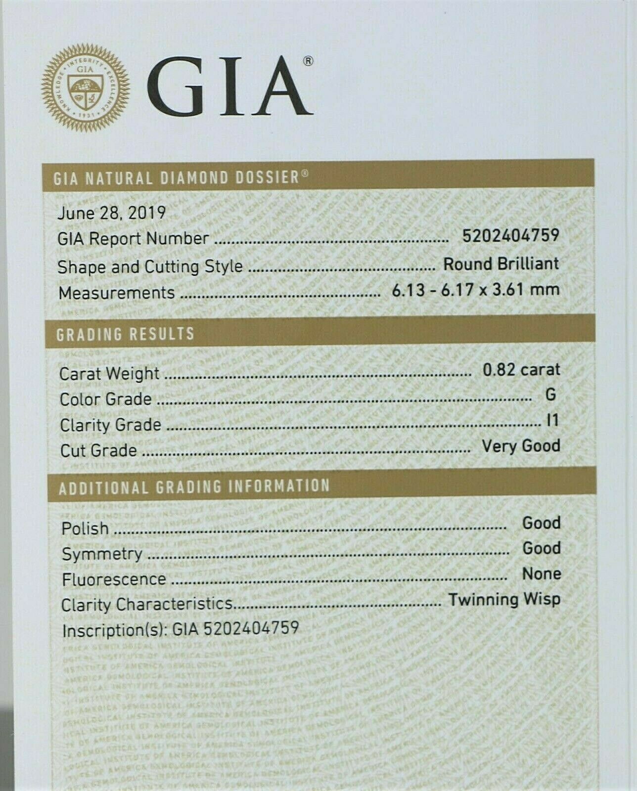 0.82ct Round Brilliant Diamond Eternity Ring — GIA Certified, Platinum