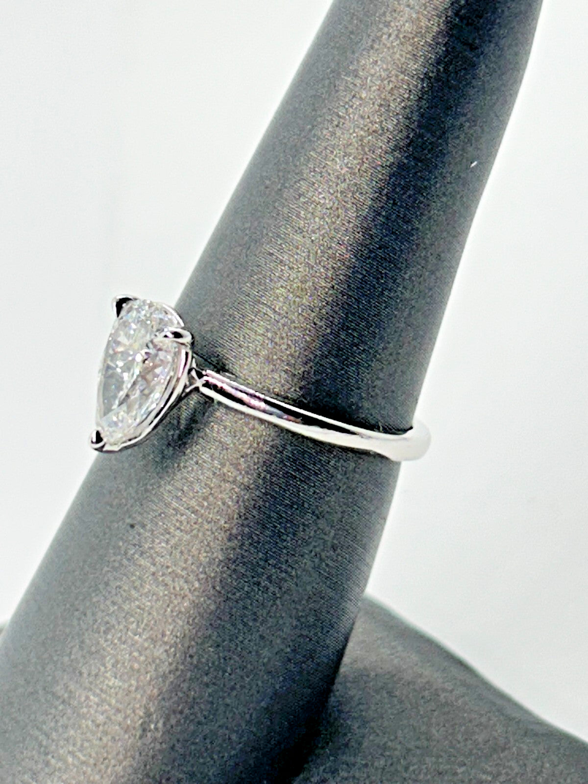 1.29ct Pear Brilliant Diamond Solitaire Ring — GIA Certified, Platinum