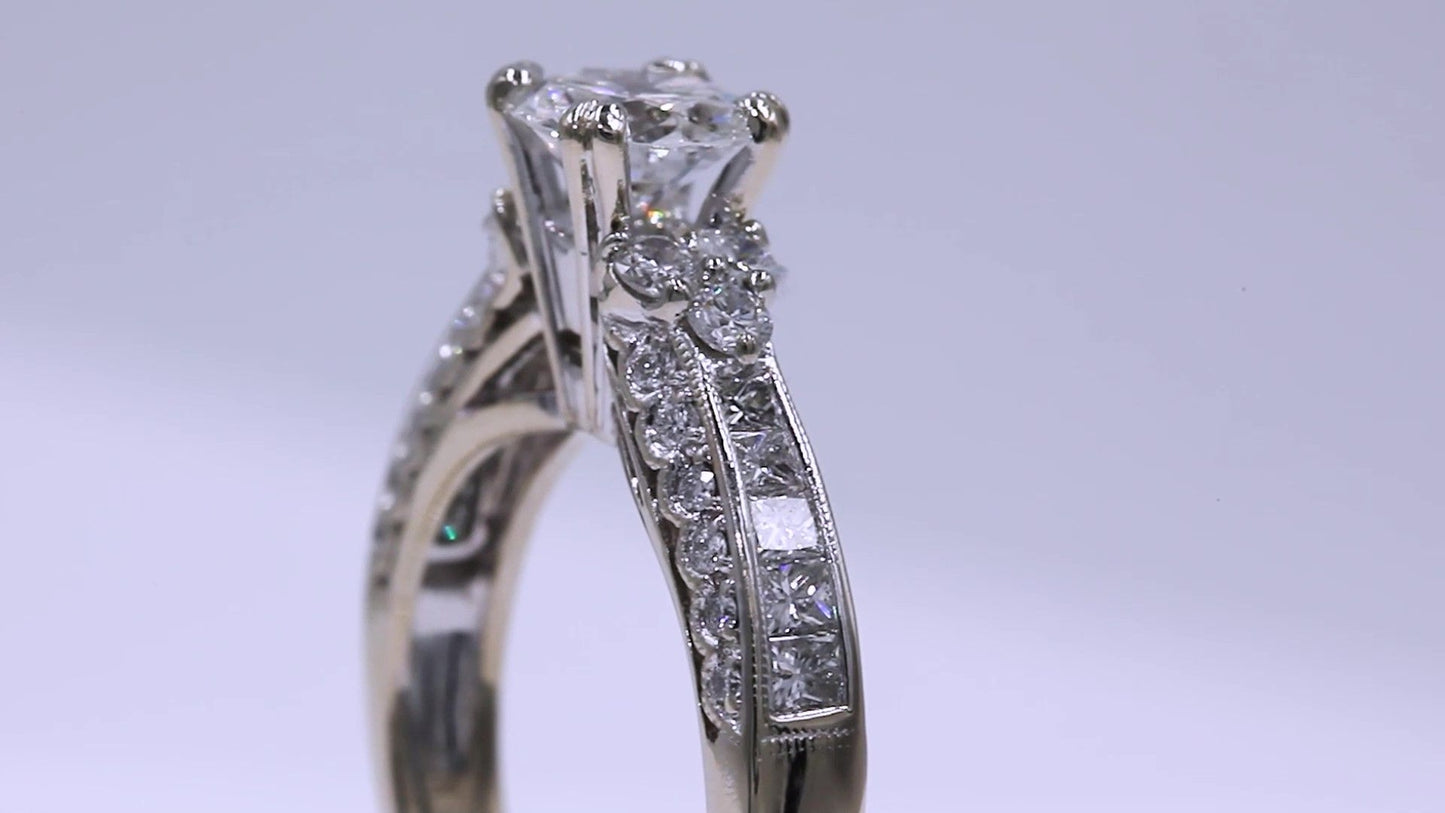 1.18ct Round Brilliant Diamond Engagement Ring — GIA Certified, 18k White Gold