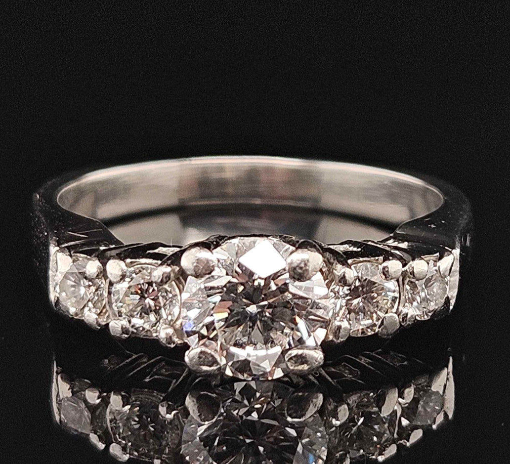 1.19ct Round Brilliant Diamond Engagement Ring — GIA Certified, 18k Yellow Gold
