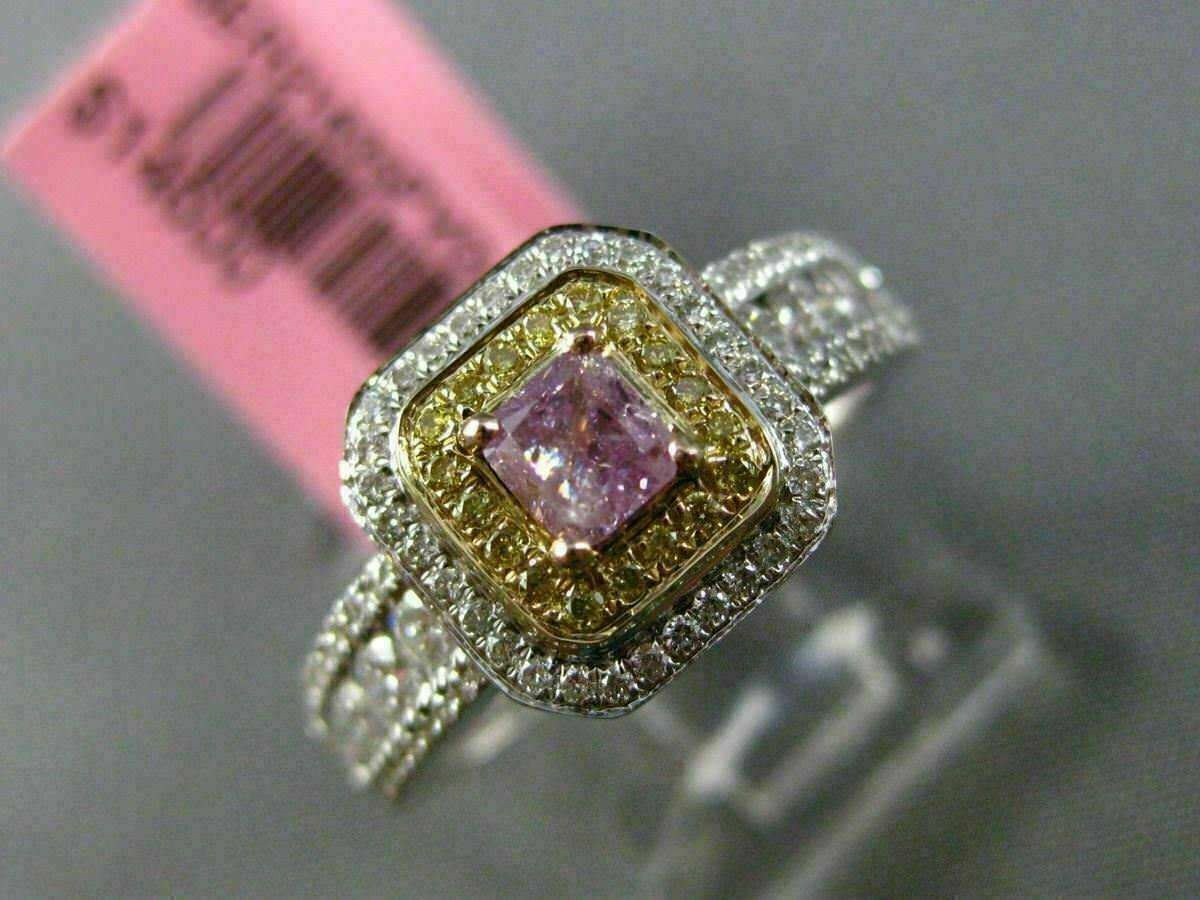 0.93ct Cushion Diamond Halo Engagement Ring — GIA Certified, 18k Two-Tone Gold