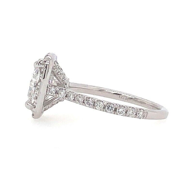2.16ct Cushion Diamond Halo Ring — GIA Certified, 950 Platinum