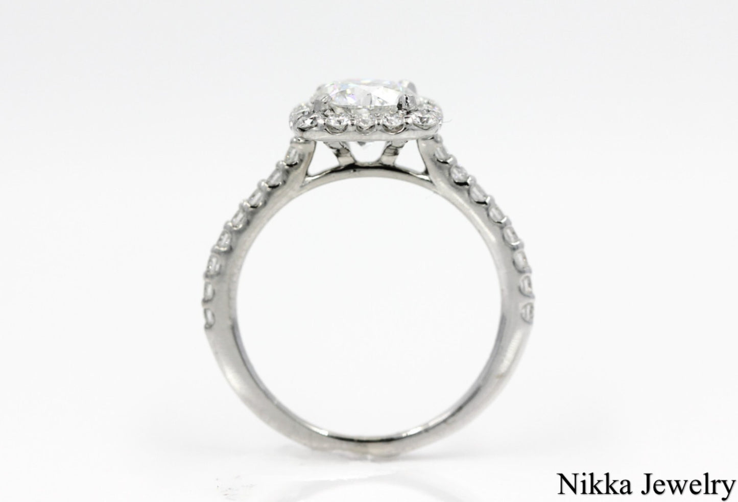 1.09ct Round Brilliant Diamond Engagement Ring — GIA Certified, 18k White Gold