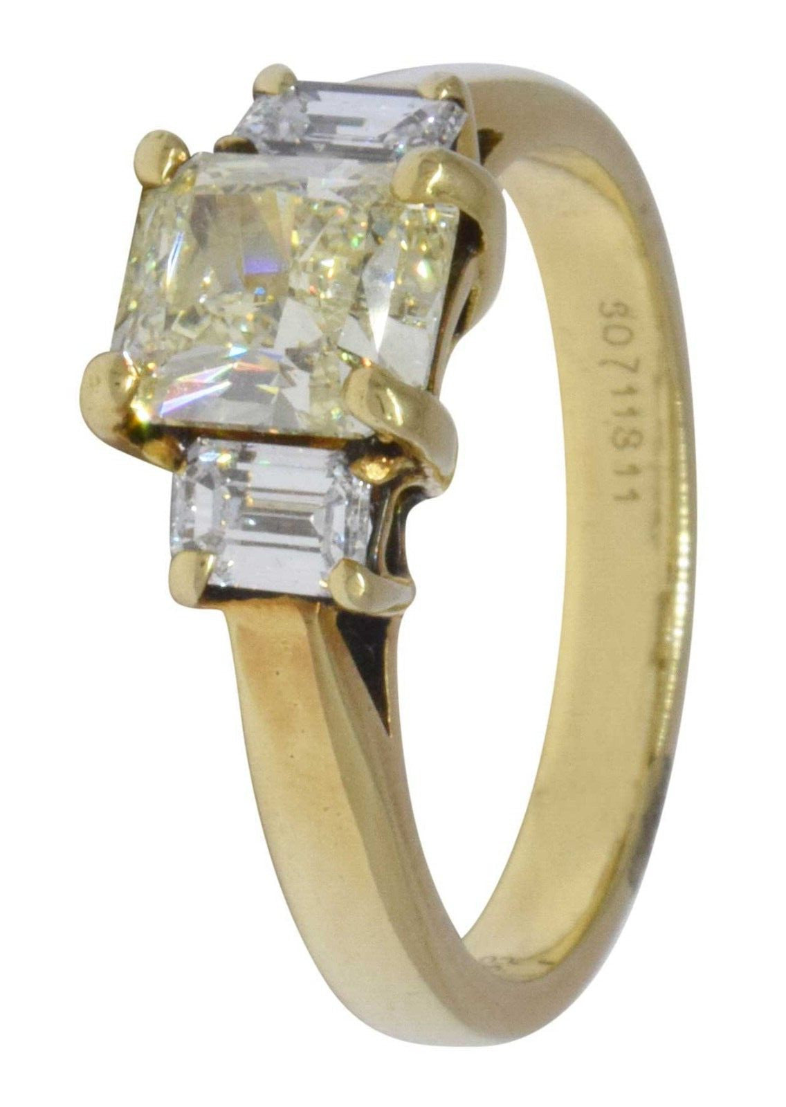 1.32ct Radiant Diamond Engagement Ring — GIA Certified, 14k White Gold