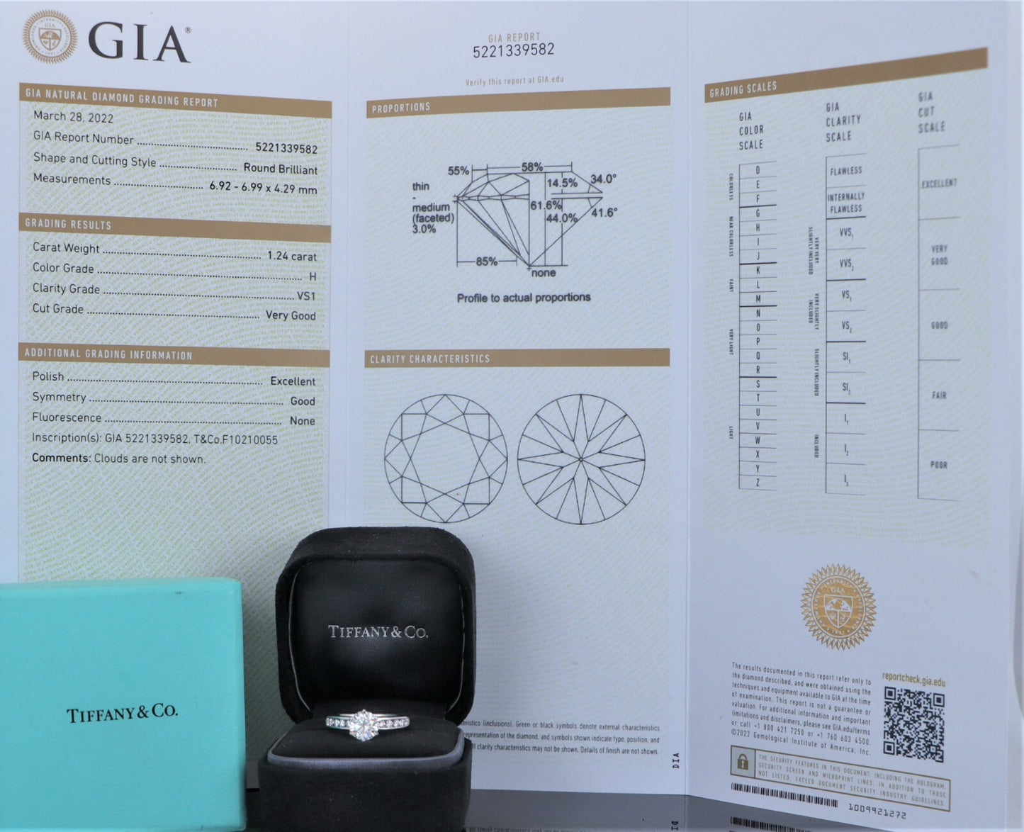1.24ct Round Brilliant Diamond Channel Engagement Ring — GIA Certified, Platinum