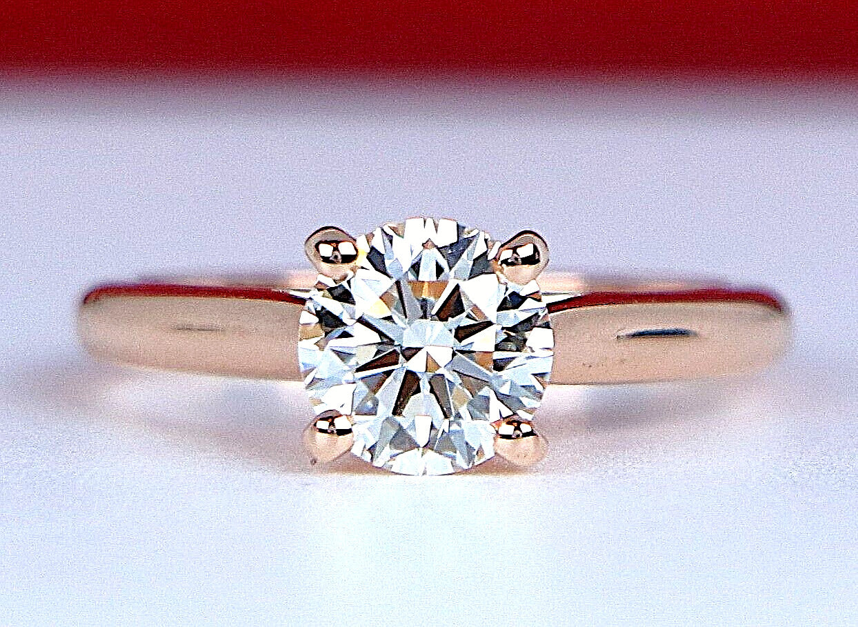 1.07ct Round Brilliant Diamond Engagement Ring — GIA Certified, 18k Rose Gold