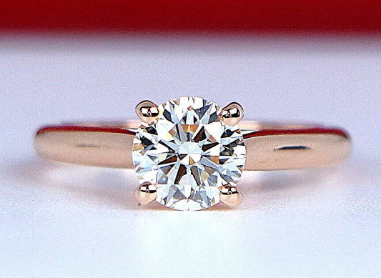 1.07ct Round Brilliant Diamond Engagement Ring — GIA Certified, 18k Rose Gold