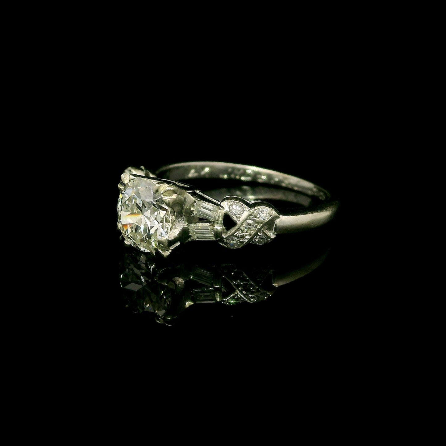 0.86ct Round Brilliant Hearts & Arrows Diamond Ring — GIA Certified, 14k Gold