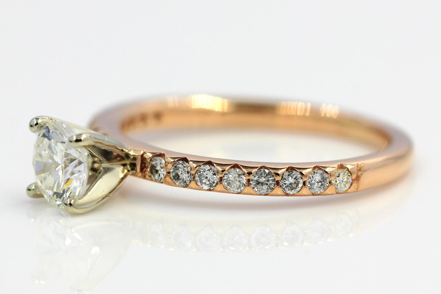 0.45ct Round Brilliant Diamond Solitaire Ring — GIA Certified, 14k Rose Gold