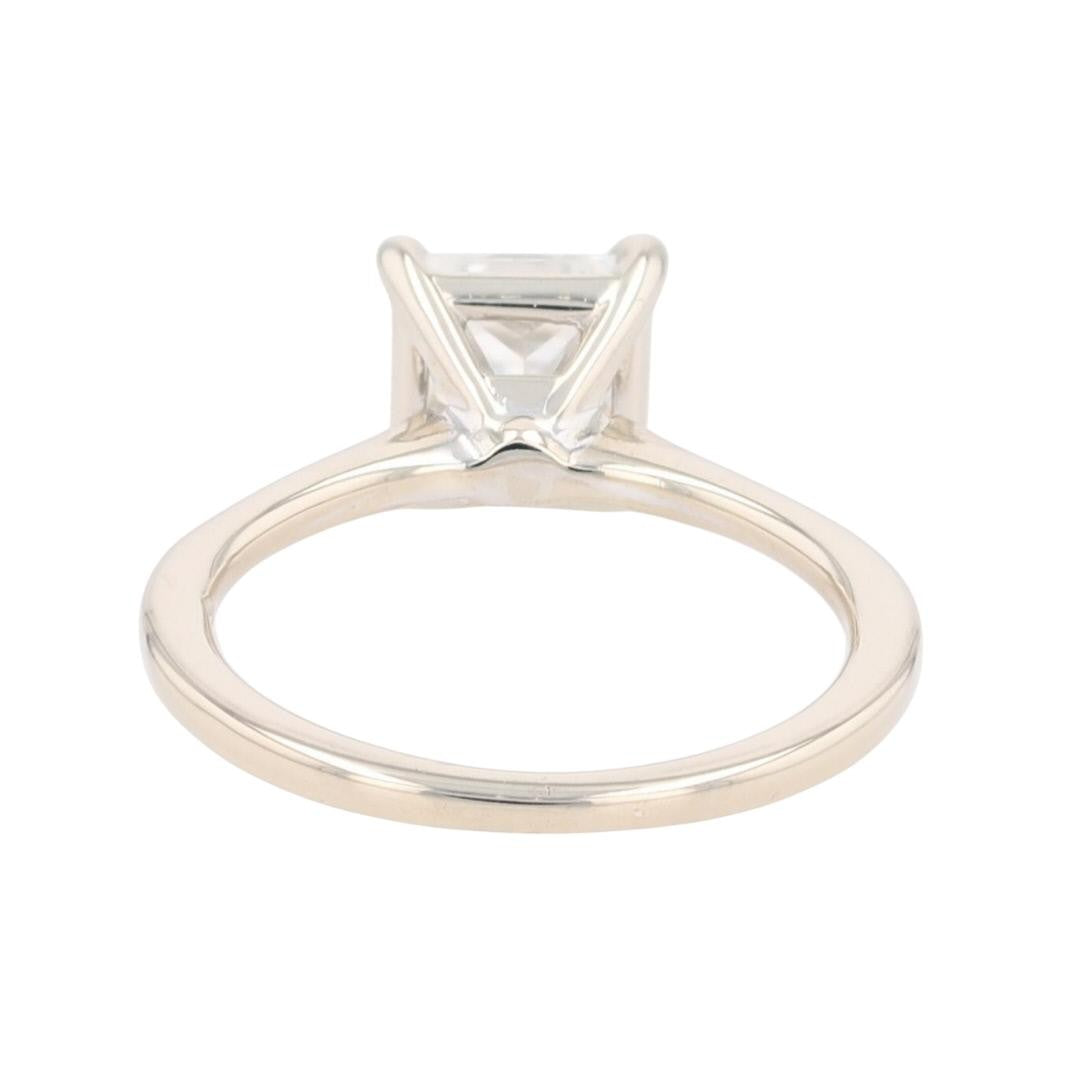 1.54ct Princess Diamond Solitaire Ring — GIA Certified, 14k White Gold