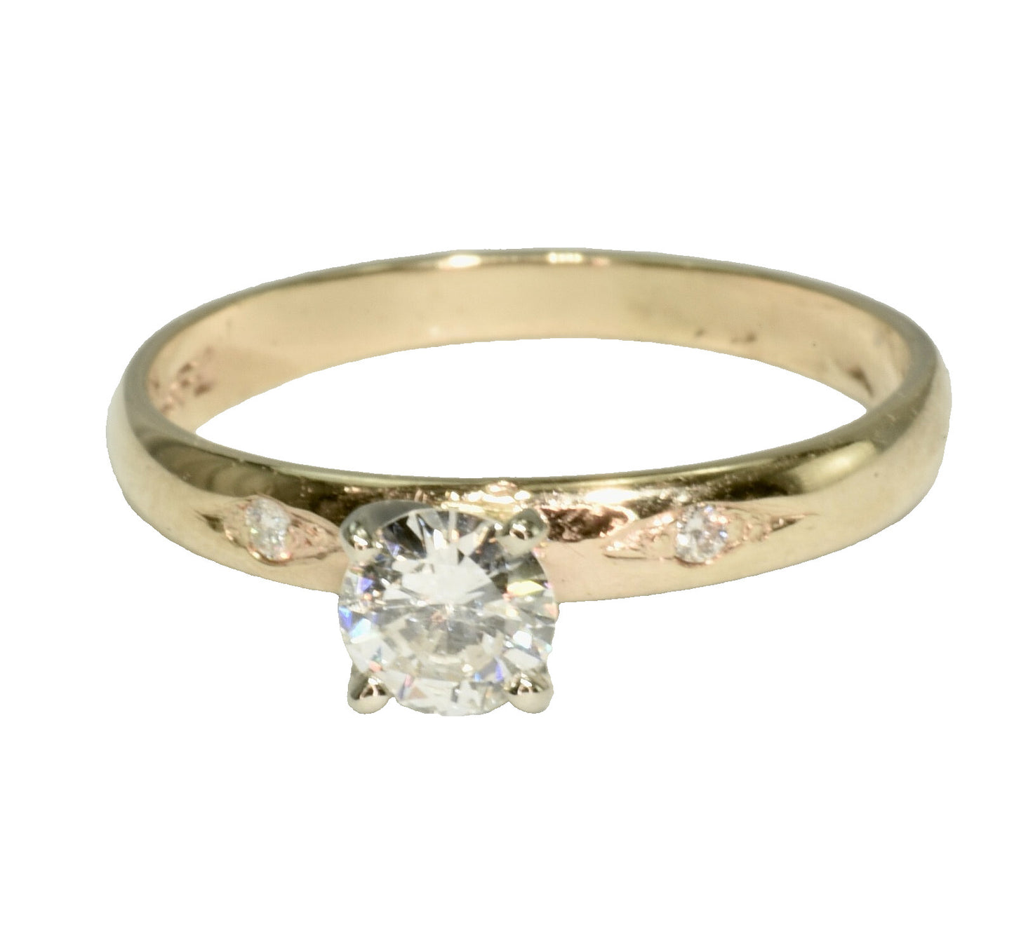0.39ct Round Brilliant Diamond Ring — GIA Certified, 14k Gold