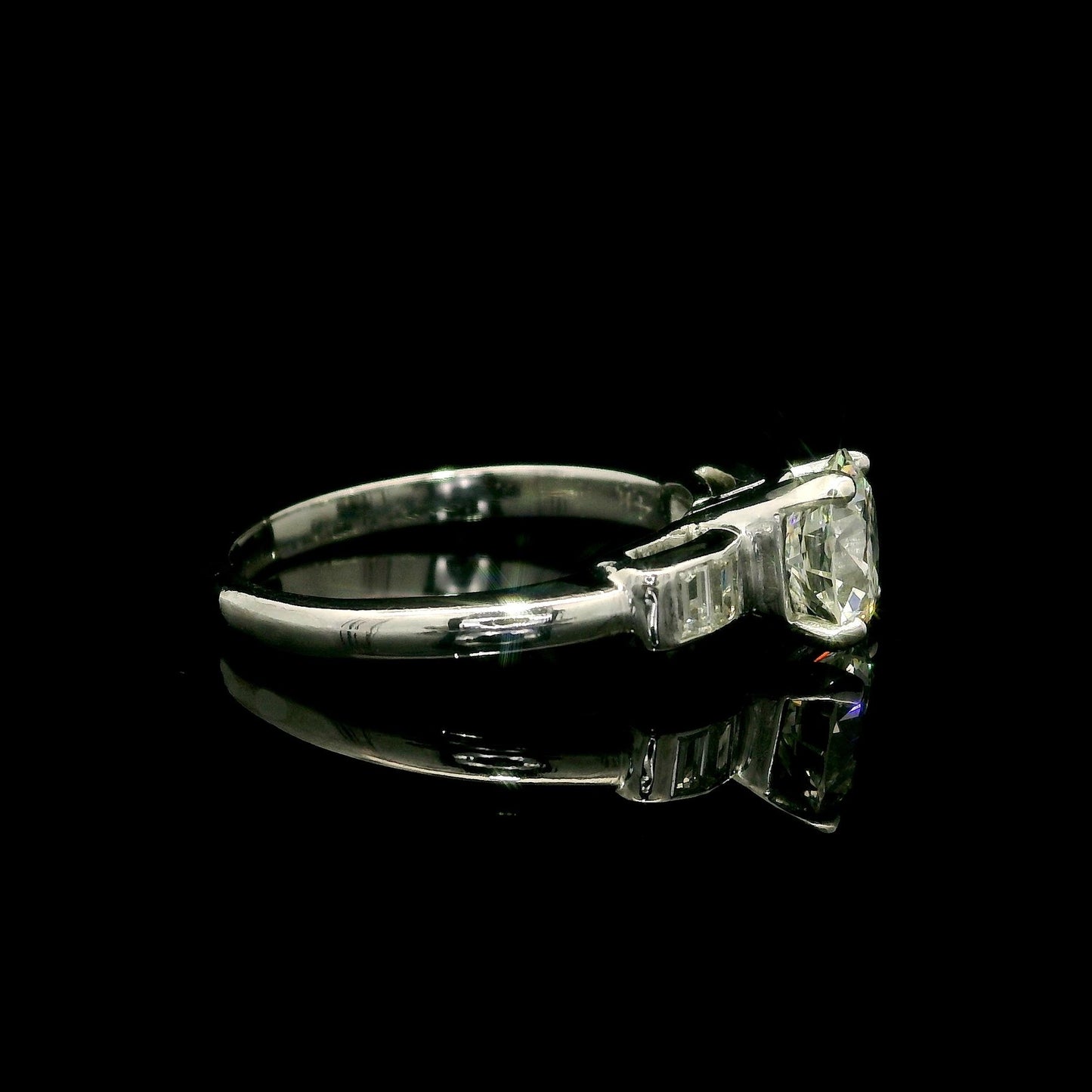 1.14ct Round Brilliant Diamond Halo Ring — GIA Certified, 14k White & Rose Gold