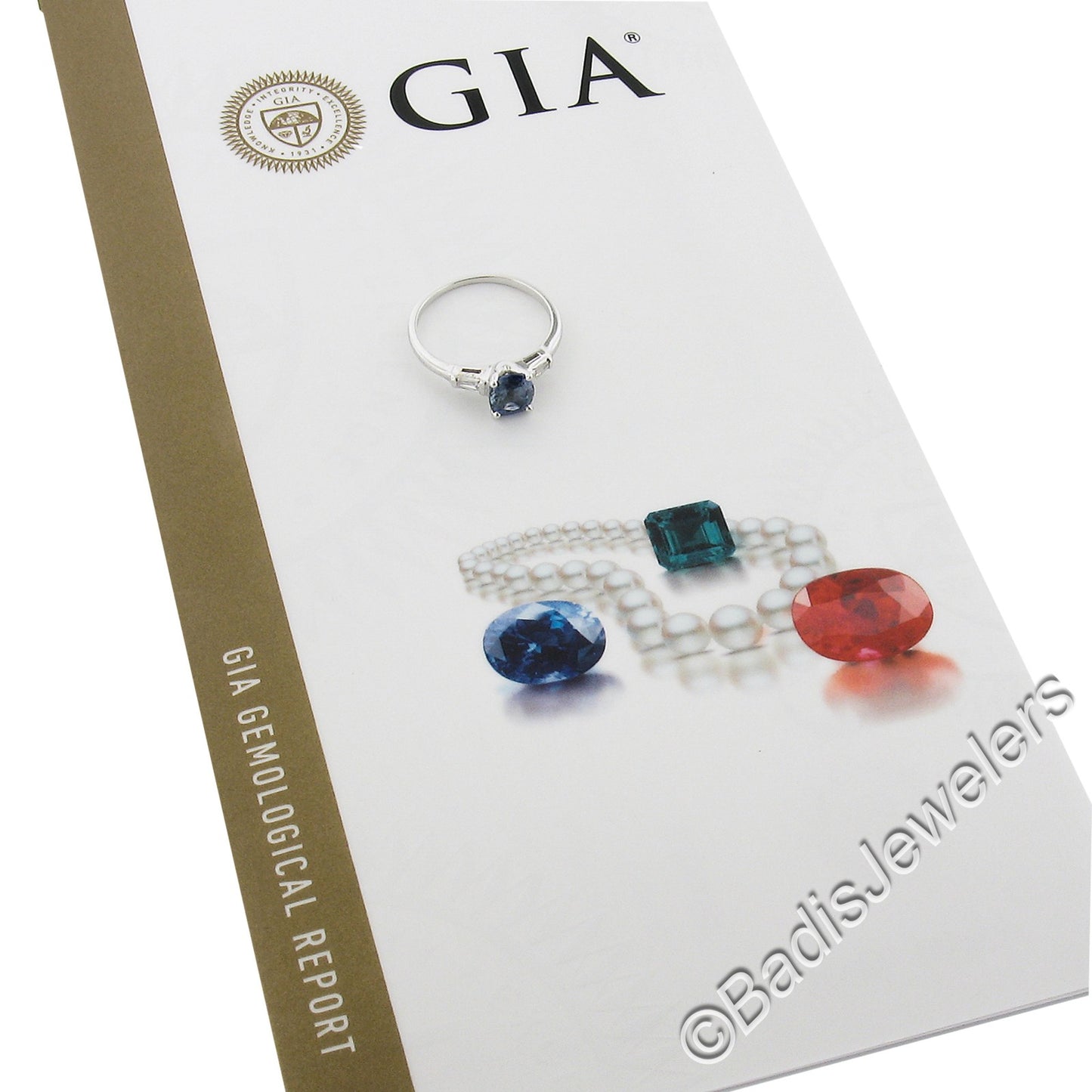1.06ct Cushion Modified Fancy Brownish Greenish Yellow Diamond Ring — GIA Certified, 18K White Gold