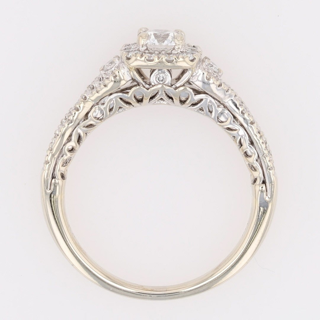 0.83ct Round Brilliant Diamond Art Deco Ring — GIA Certified, Platinum