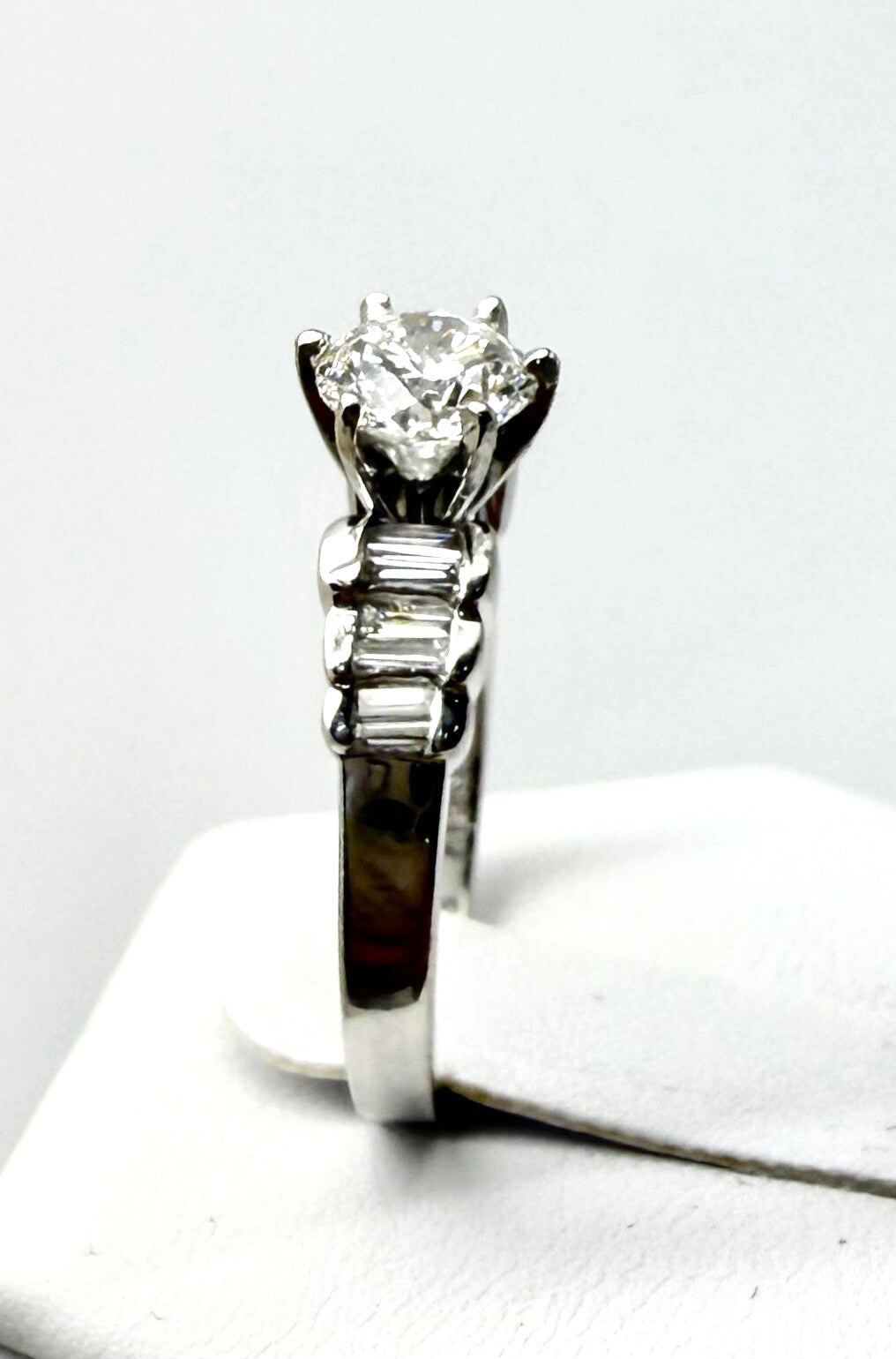0.78ct Round Brilliant Diamond Engagement Ring — GIA Certified, Platinum