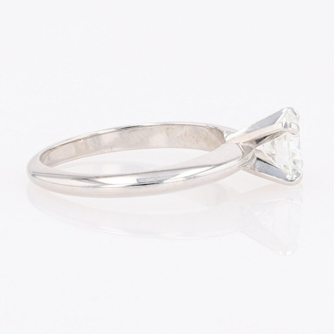 1.00ct Round Brilliant Diamond Solitaire Engagement Ring — GIA Certified, 14k White Gold