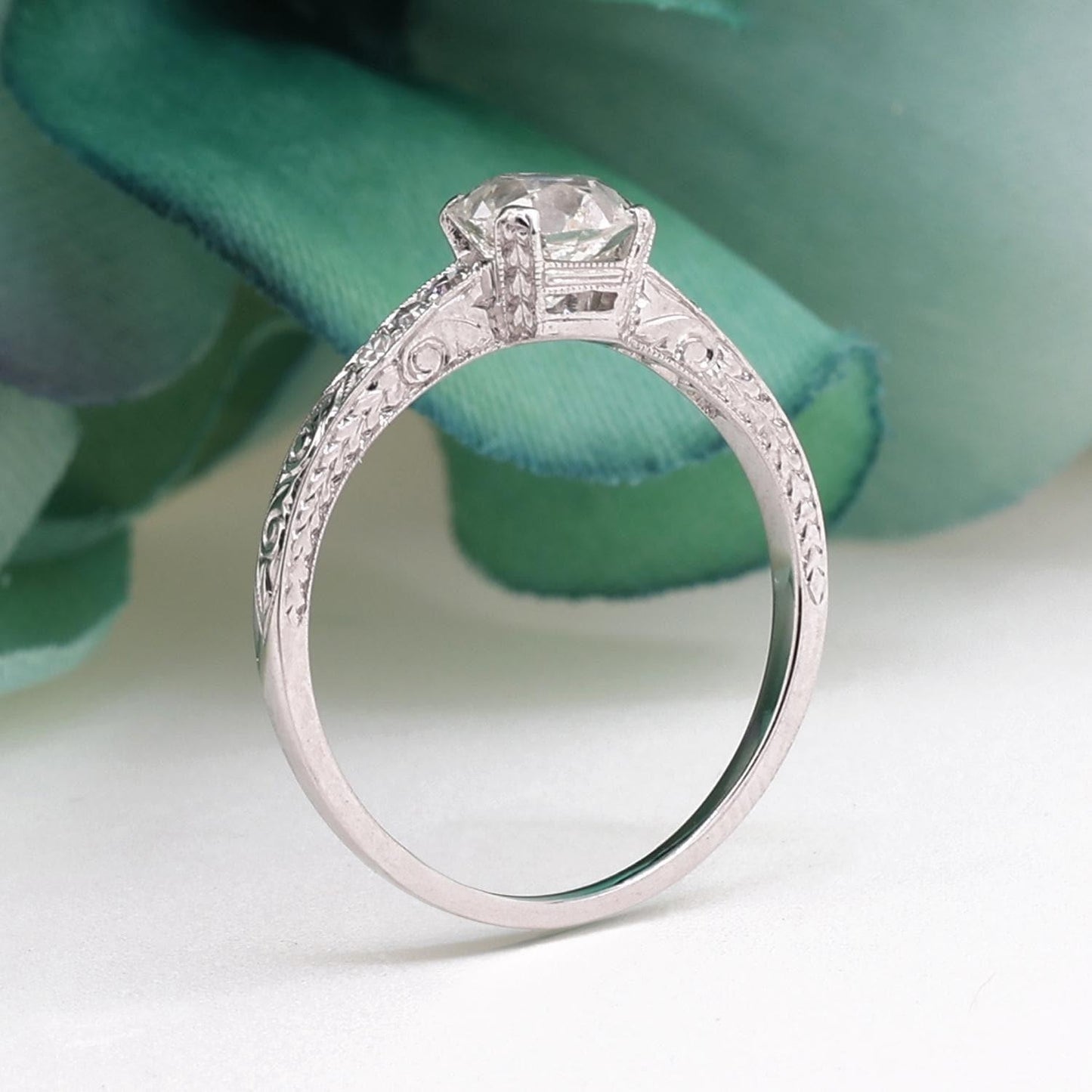 0.98ct Marquise Diamond Engagement Ring — GIA Certified, Platinum