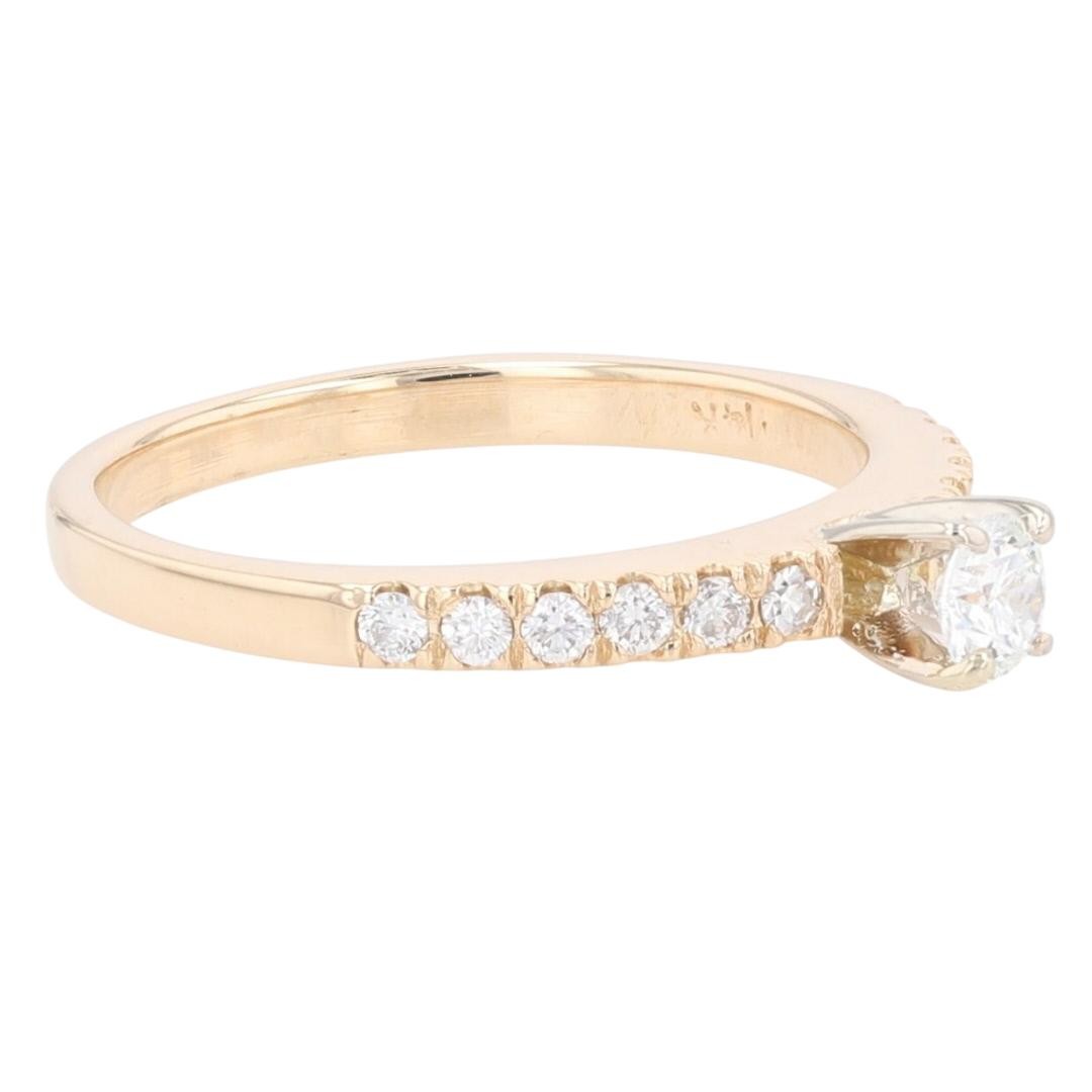 0.49ct Round Brilliant Art Deco Diamond Ring — GIA Certified, Platinum