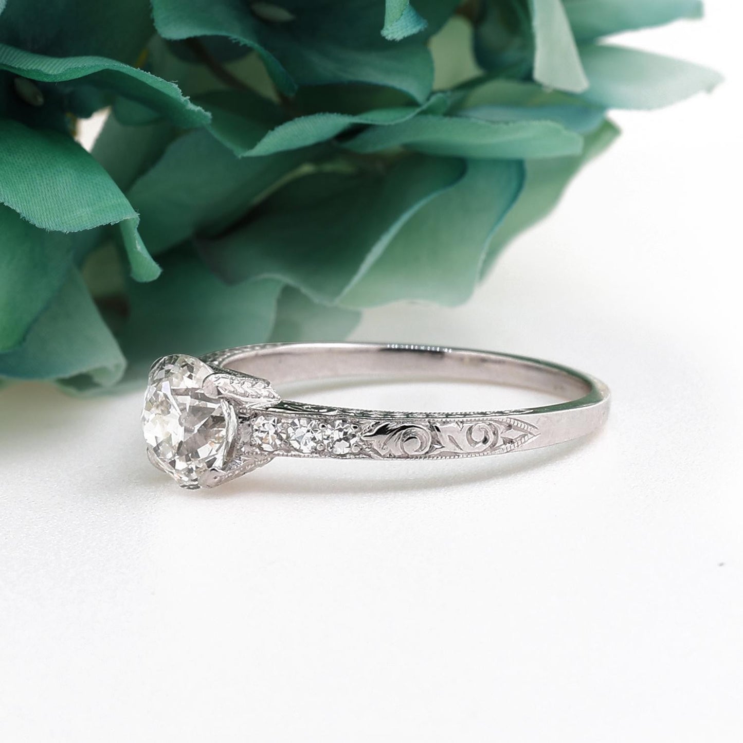 0.98ct Marquise Diamond Engagement Ring — GIA Certified, Platinum