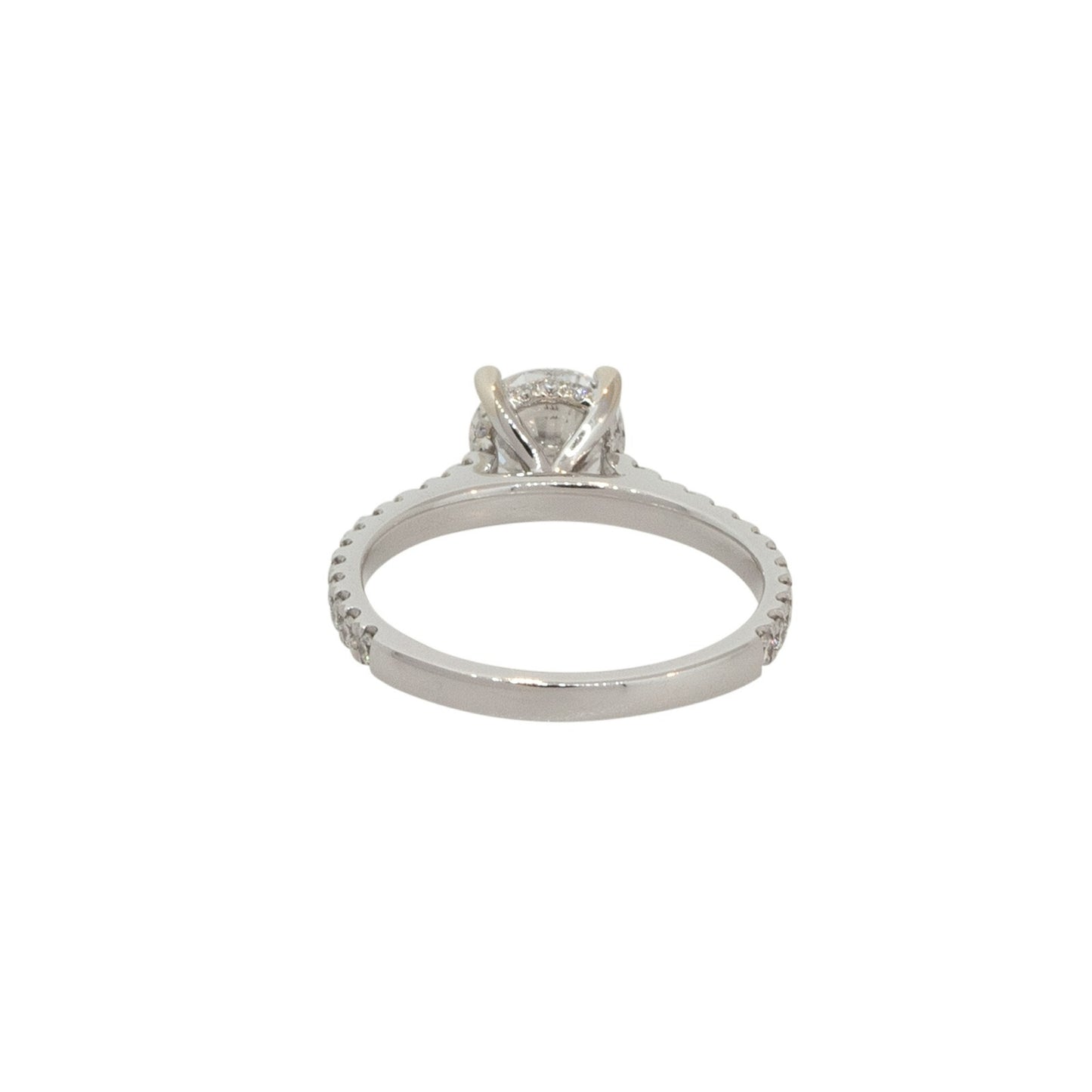 1.69ct Round Brilliant Diamond Engagement Ring — GIA Certified, 18k White Gold