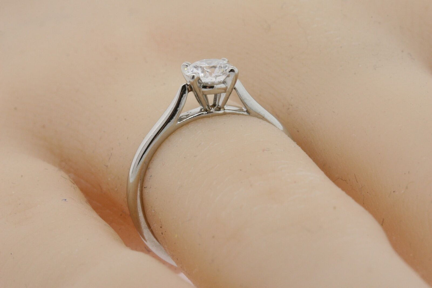 0.48ct Princess Cut Diamond Ring — GIA Certified, Platinum