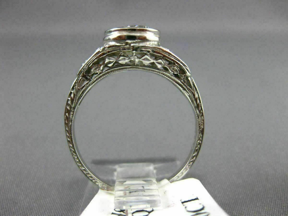 0.90ct Old Mine Cut Diamond Art Deco Ring — GIA Certified, Platinum