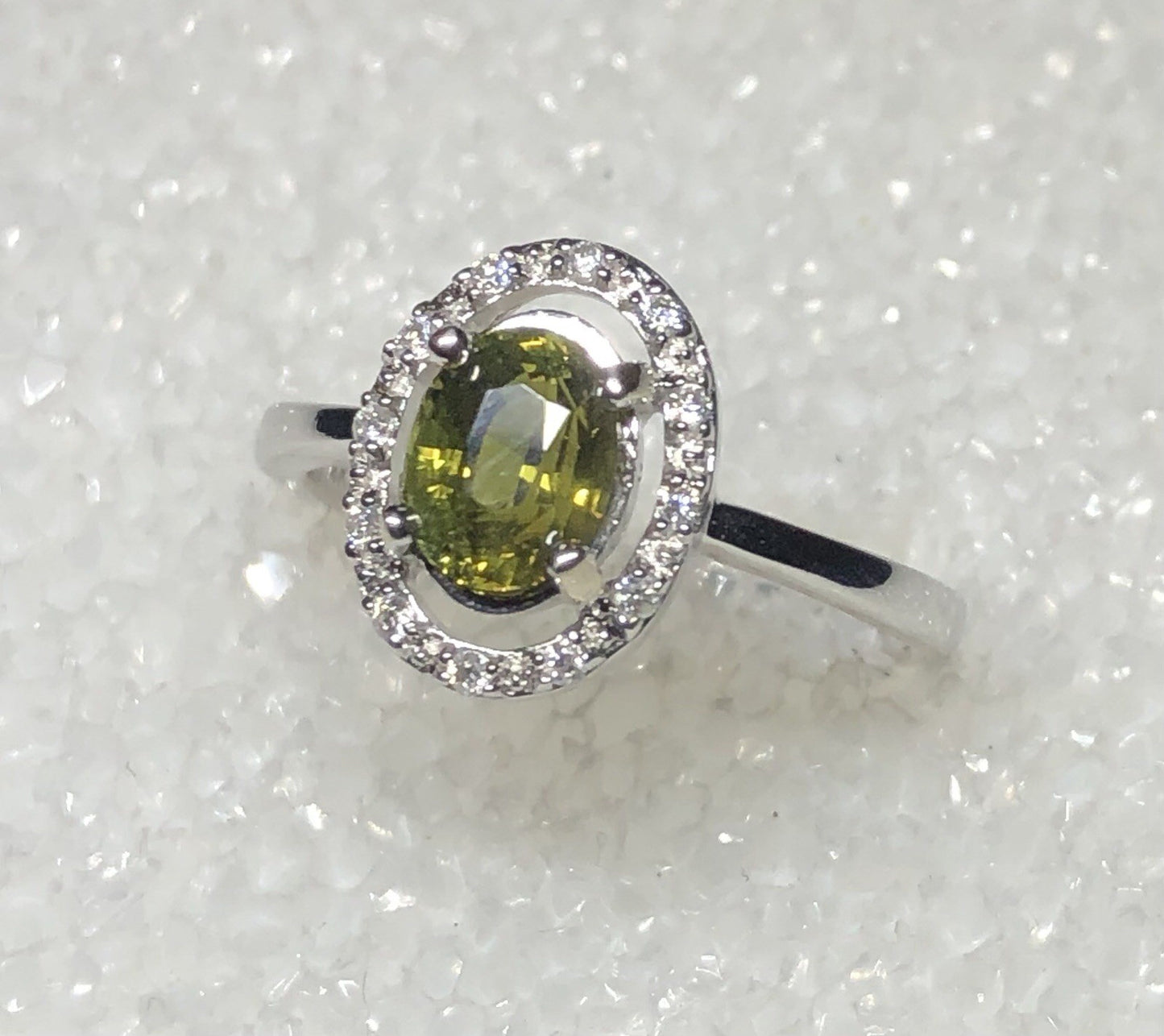 1.28ct Oval Alexandrite & Diamond Ring — GIA Certified, 14k Gold
