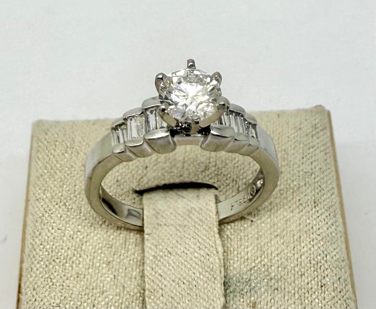 0.78ct Round Brilliant Diamond Engagement Ring — GIA Certified, Platinum