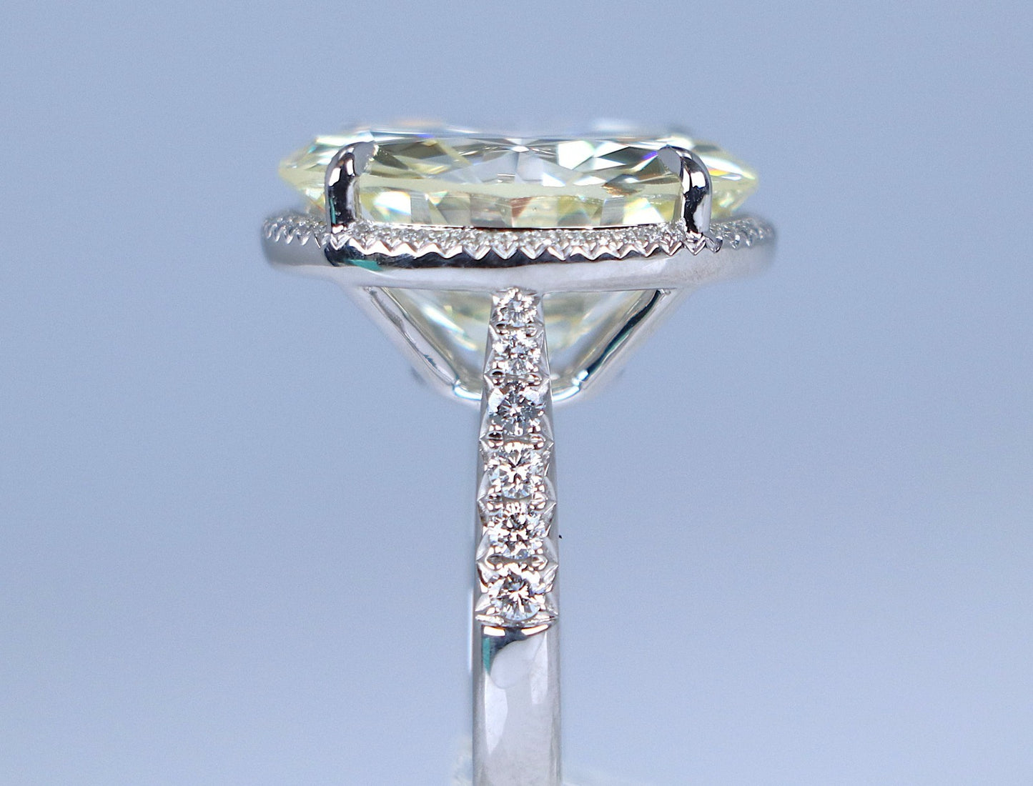 19.79ct Round Brilliant Diamond Engagement Ring — GIA Certified, Platinum